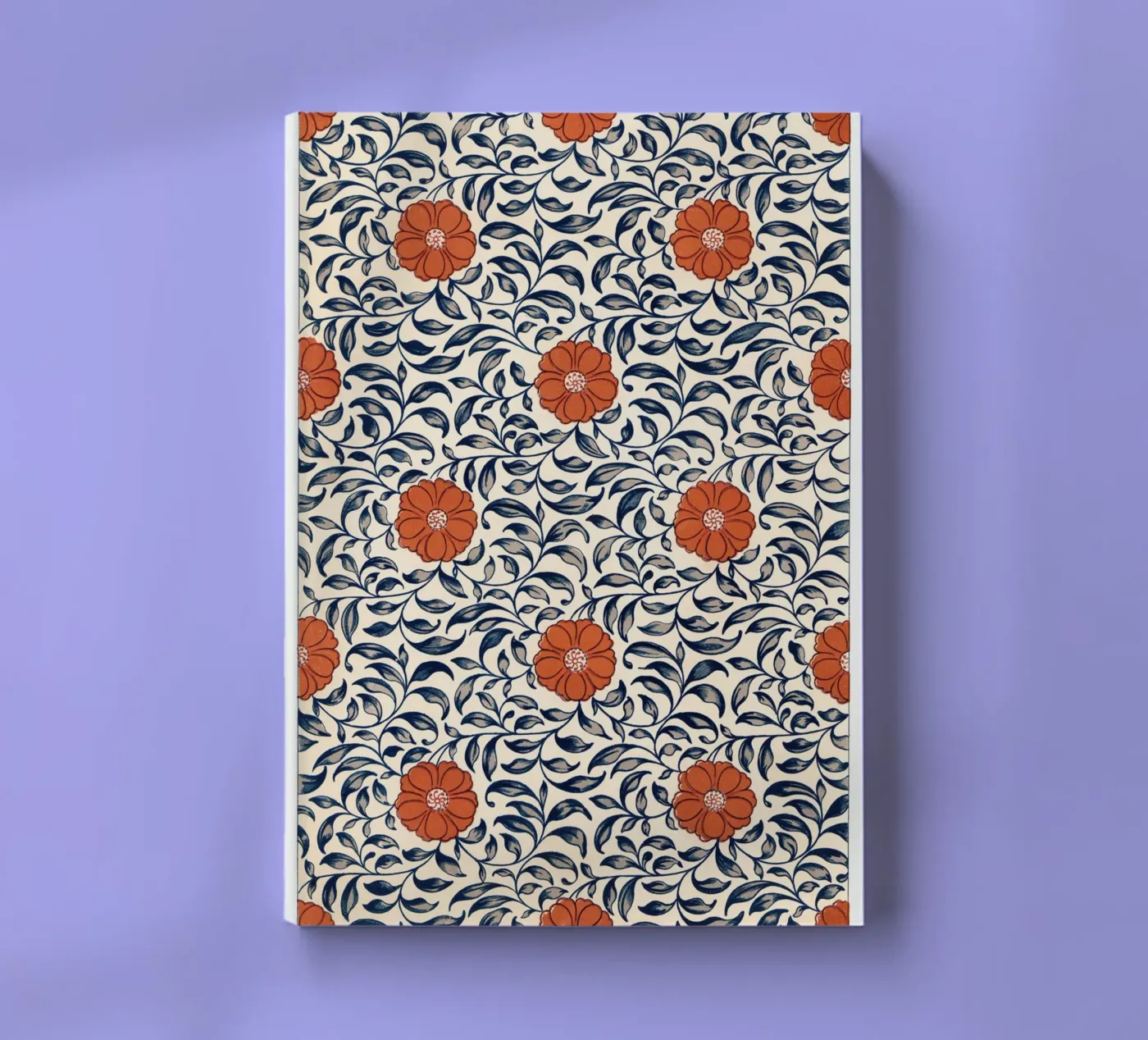 Flower pattern notebook by vintageshop