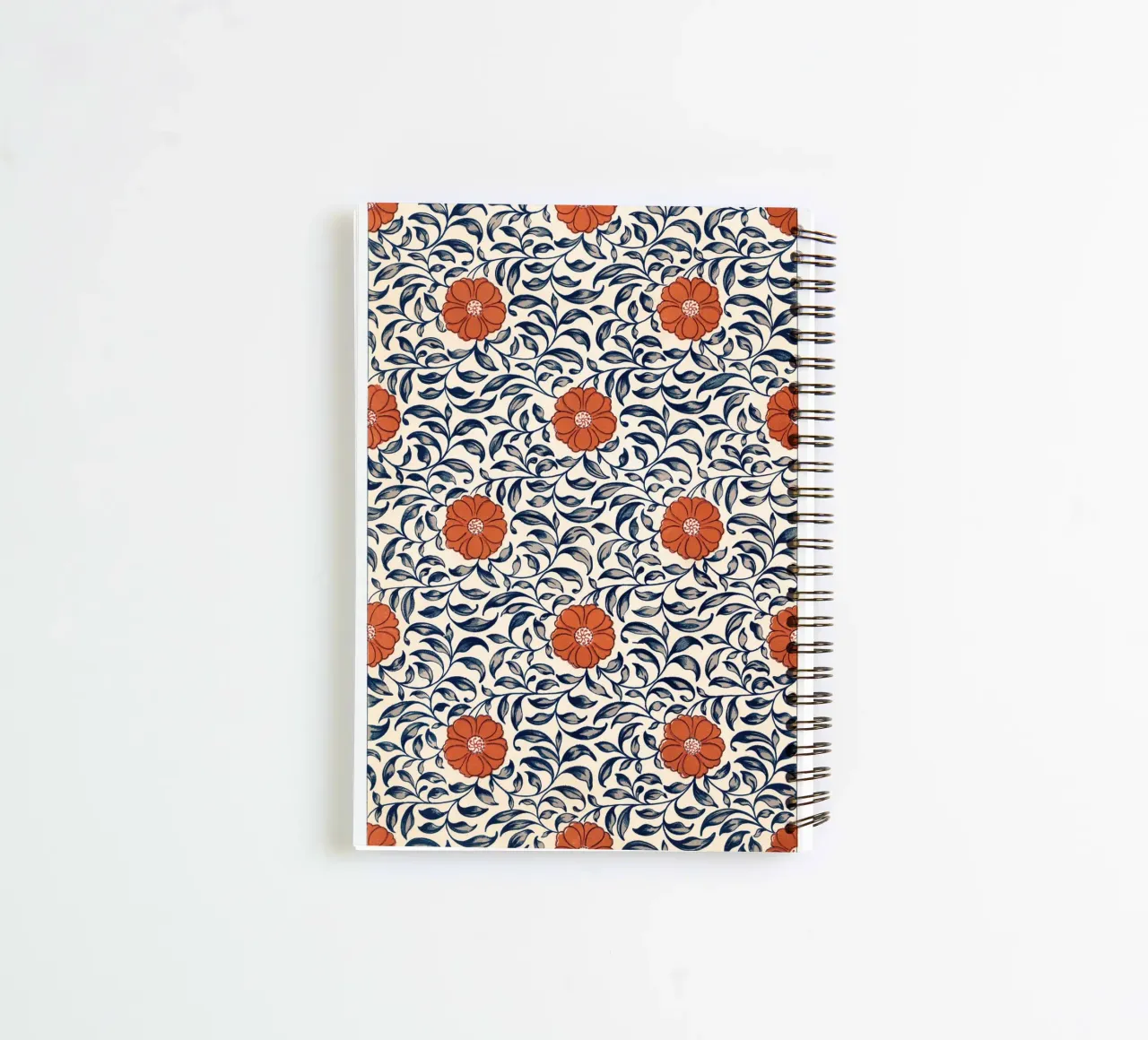 Flower pattern carnet à spirale de vintageshop