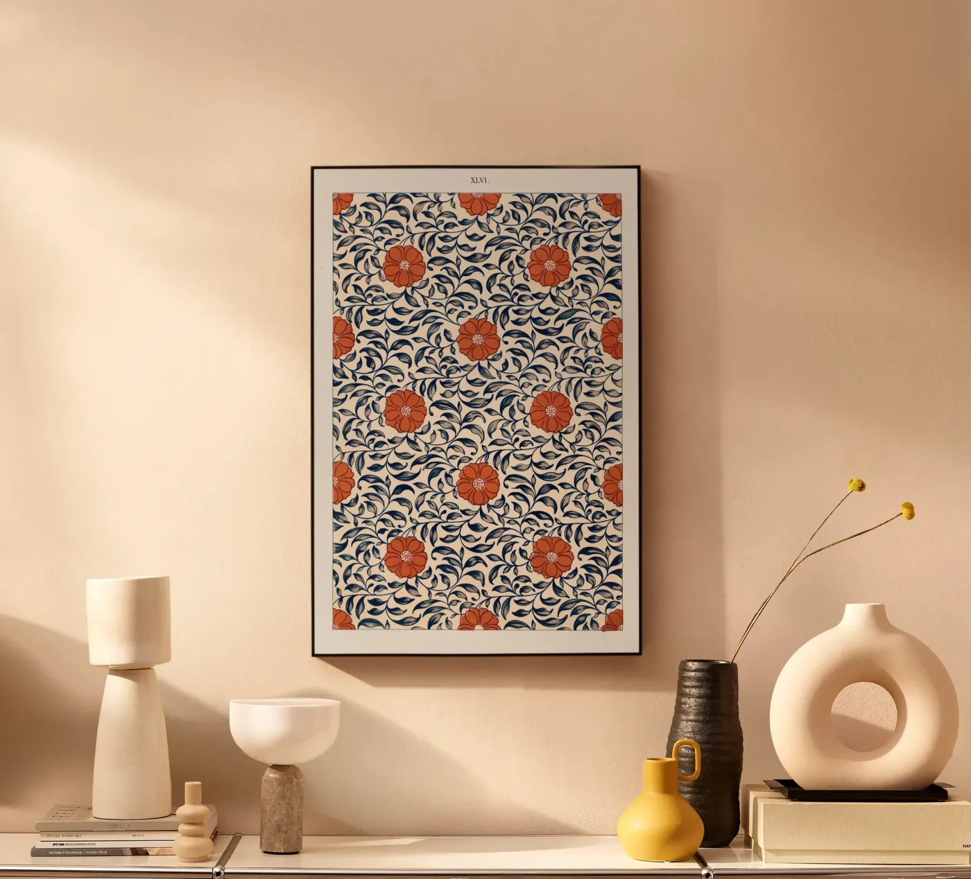 Flower pattern Acryl-Glas von vintageshop