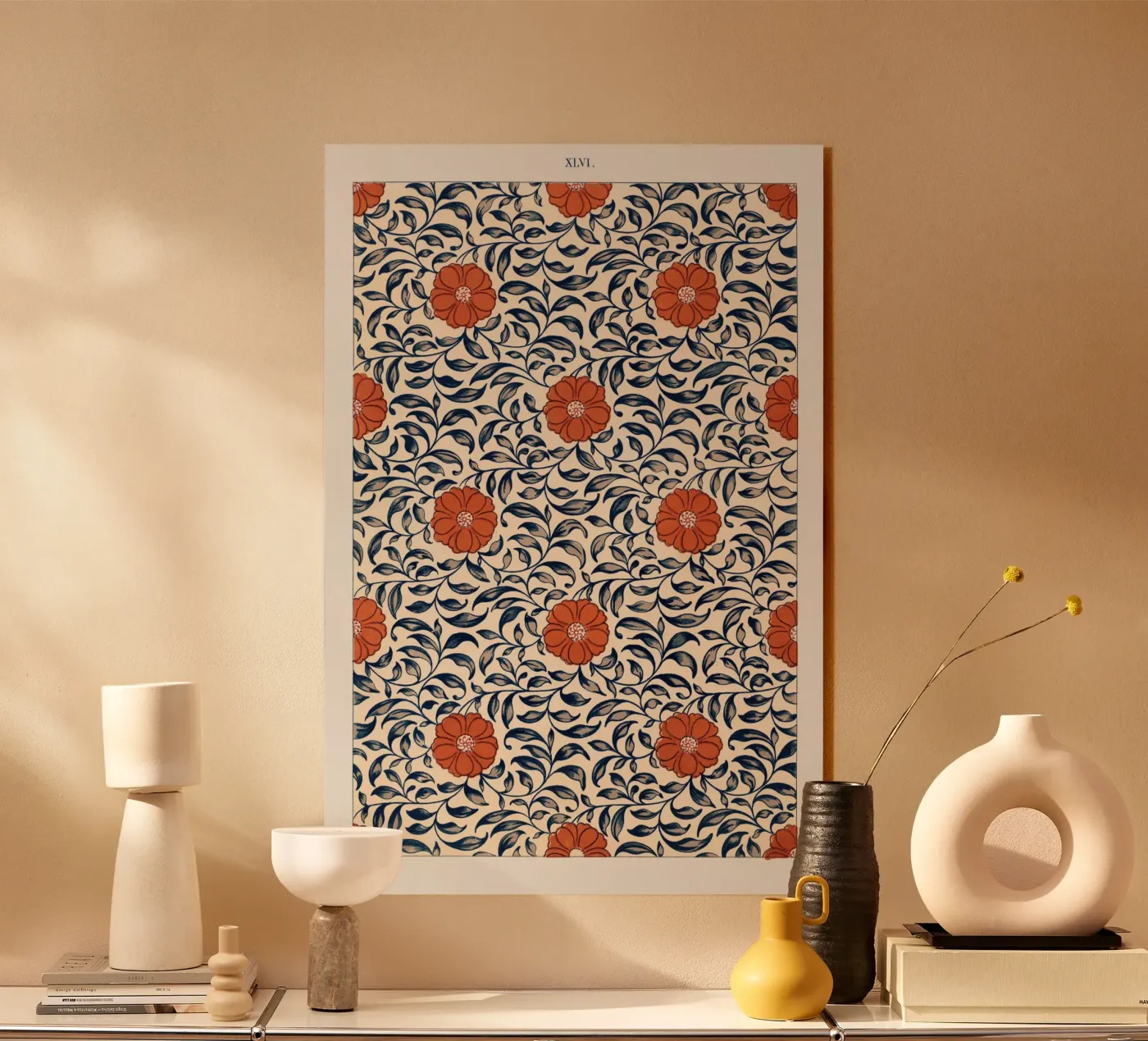 Flower pattern plexiglas de vintageshop