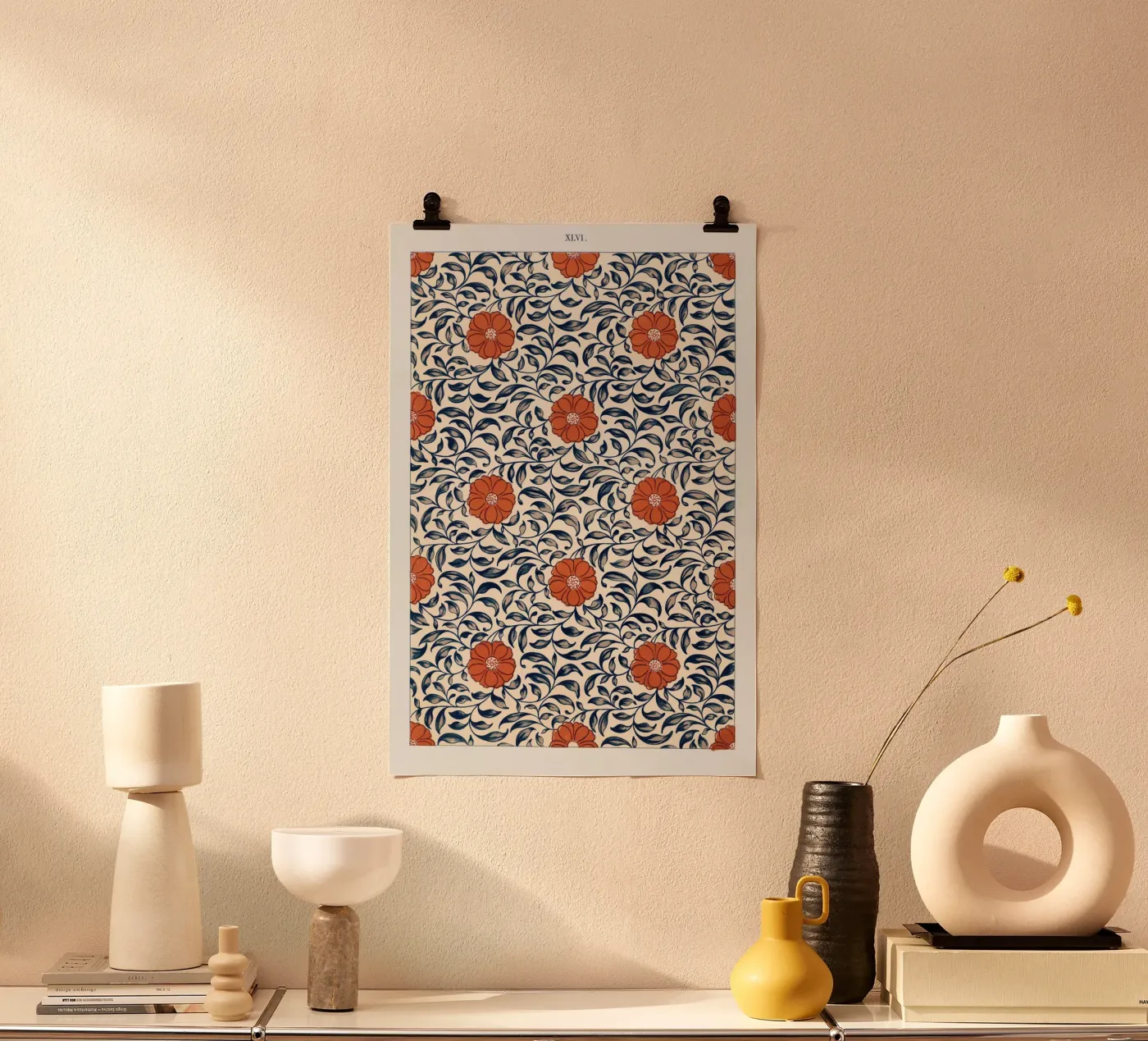 Flower pattern hahnemühle by vintageshop
