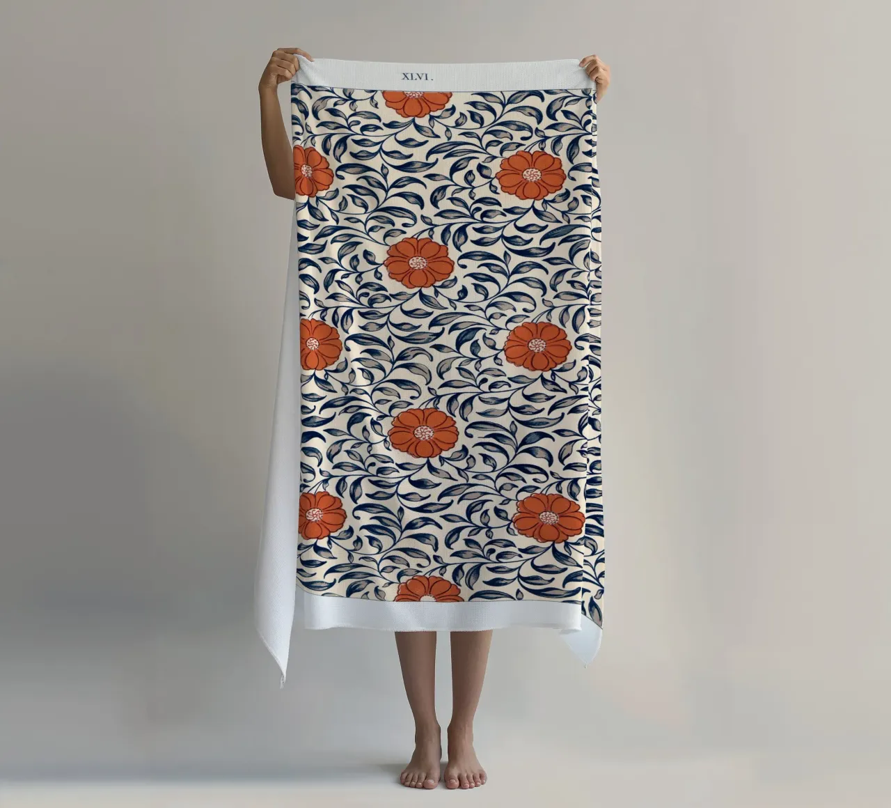 Flower pattern telo mare da vintageshop