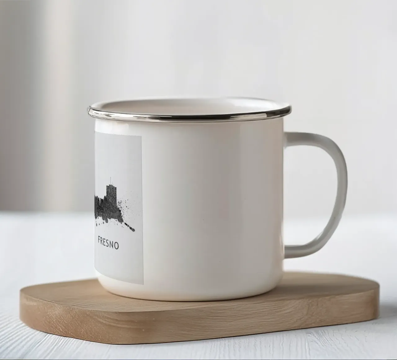 Fresno California tazza in smalto da Travelstudio
