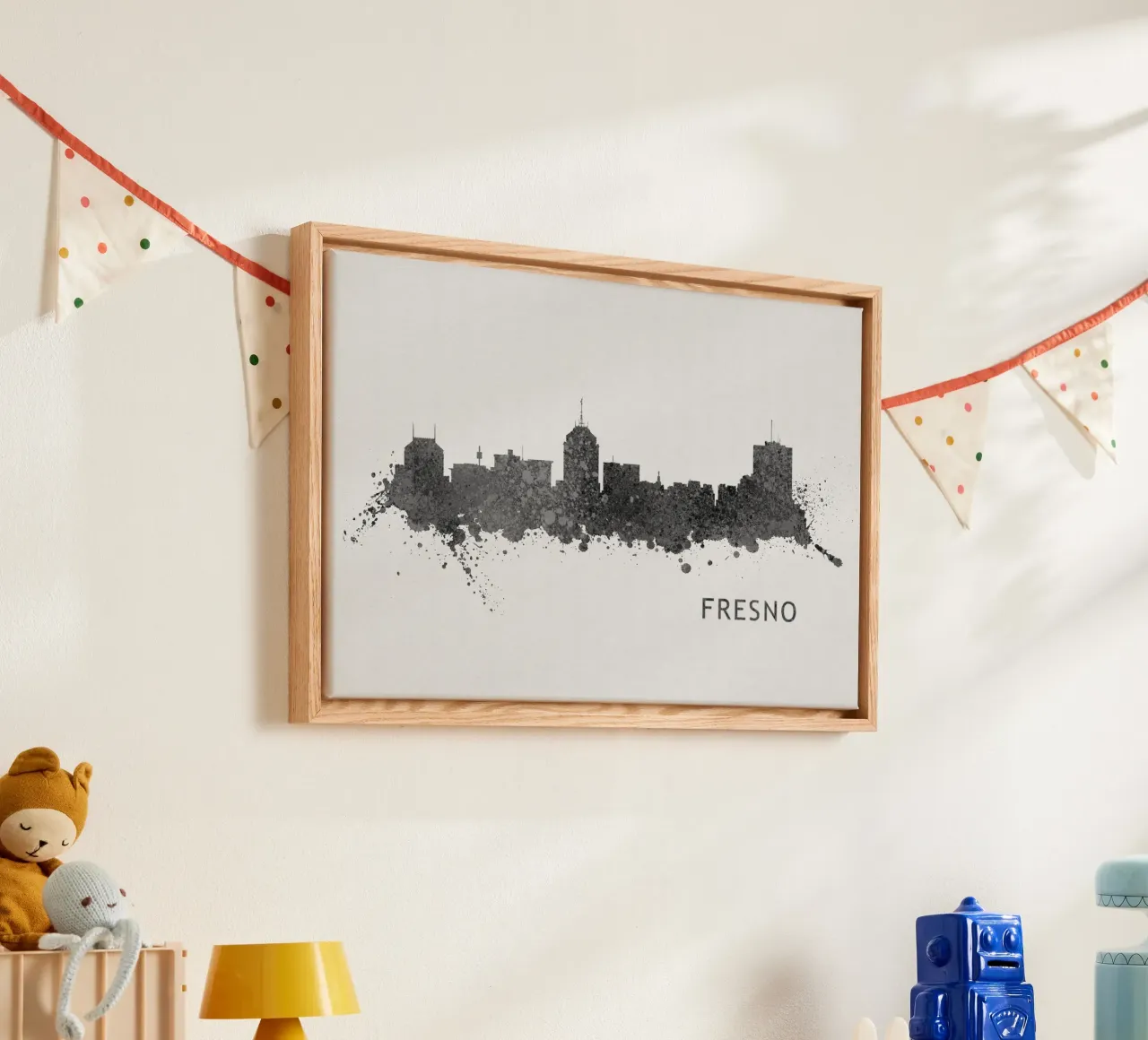 Fresno California tela con Cornice a cassetta da Travelstudio