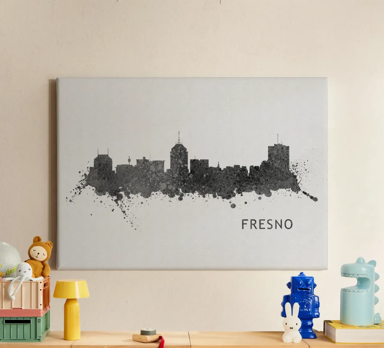 Fresno California tela con Cornice a cassetta da Travelstudio