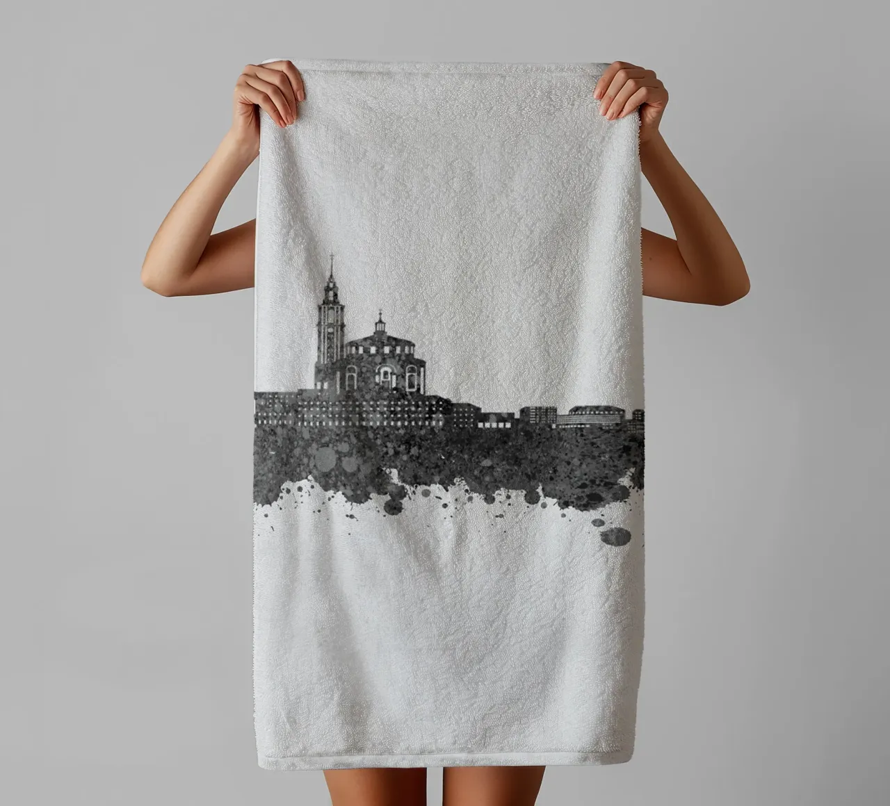 Gijon Spain asciugamano da bagno da Travelstudio