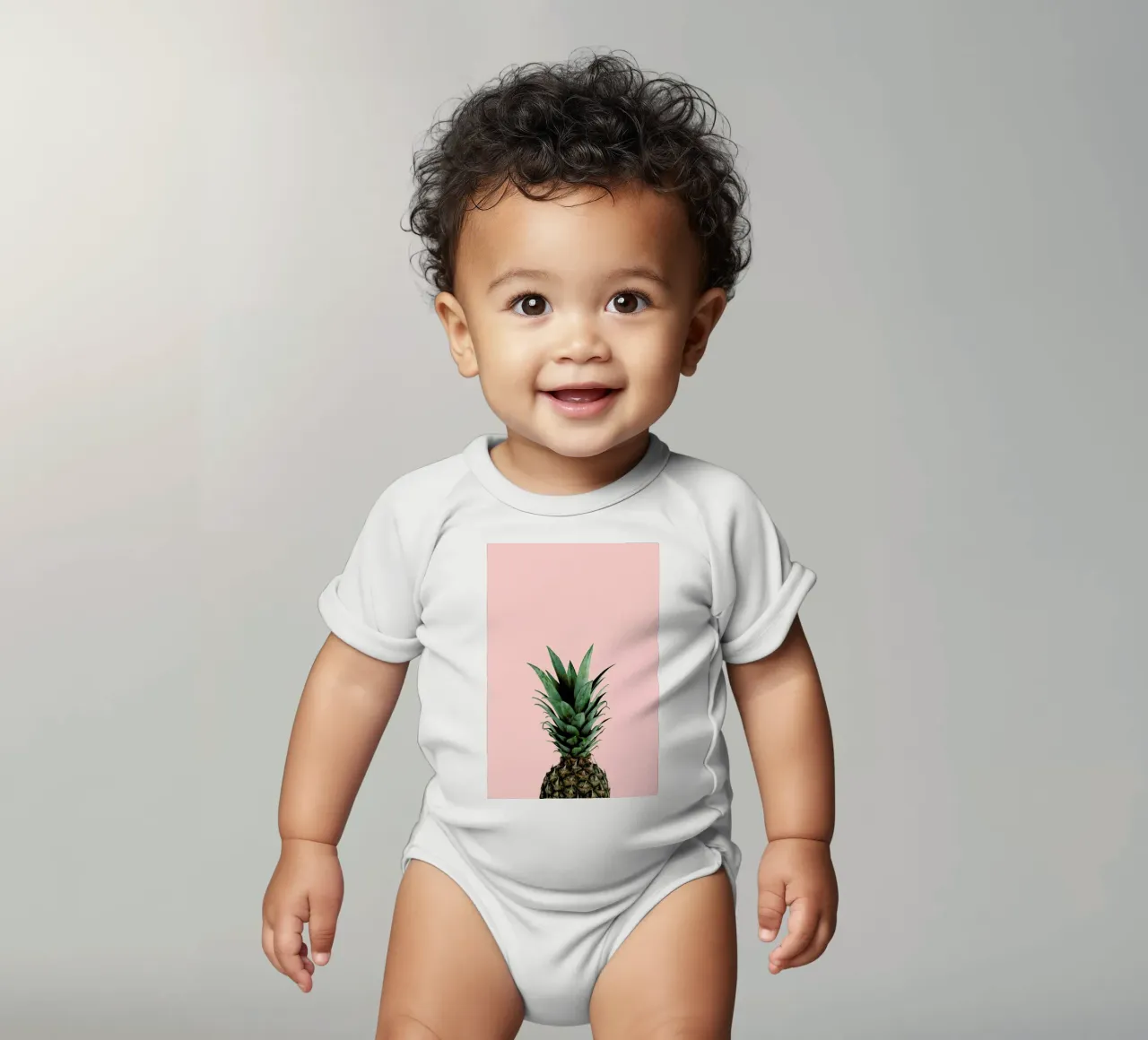 Pineapple body neonato maniche corte da Lemon-apes