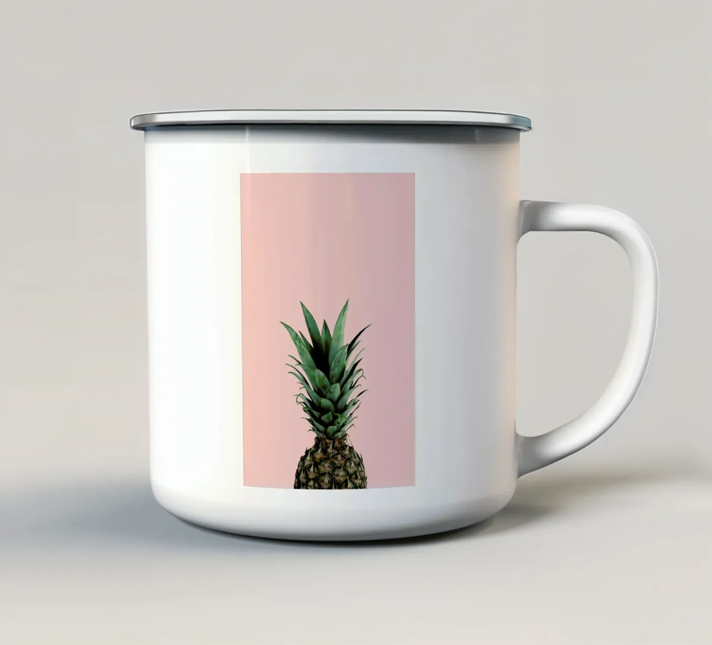 Pineapple enamel mug by Lemon-apes