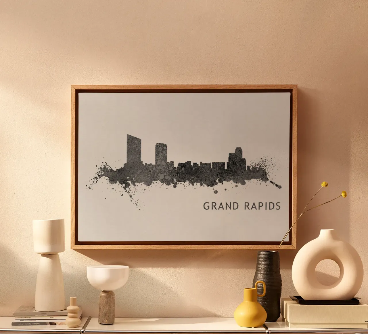 Grand Rapids Michigan tela con Cornice a cassetta da Travelstudio