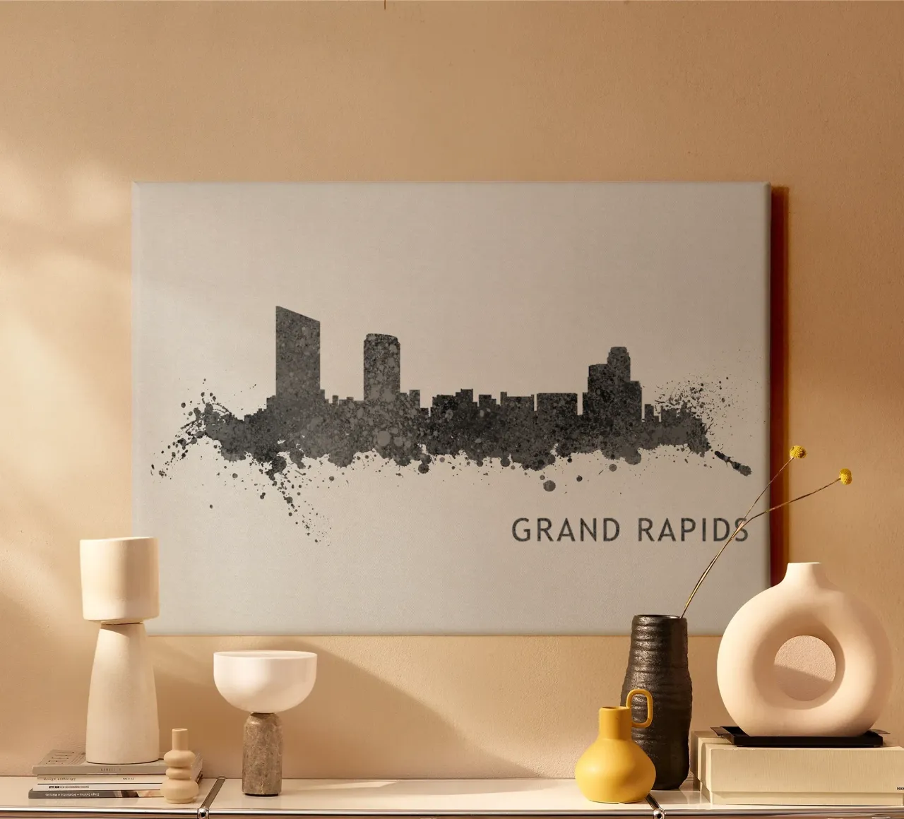 Grand Rapids Michigan tela con Cornice a cassetta da Travelstudio