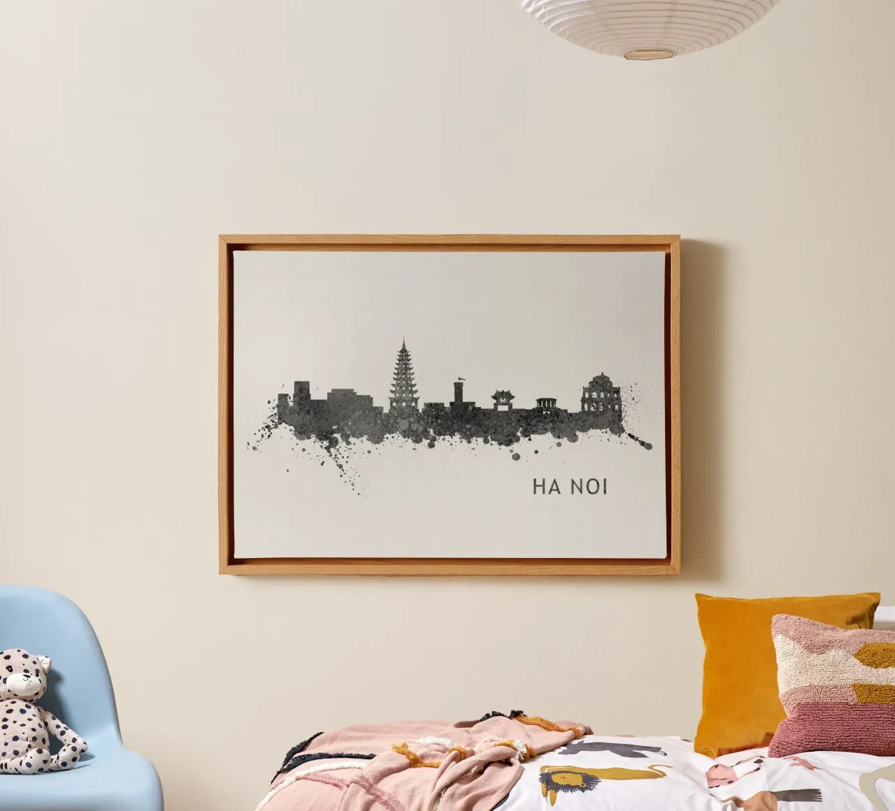 Ha Noi Viet Nam canvas met Baklijst van Travelstudio