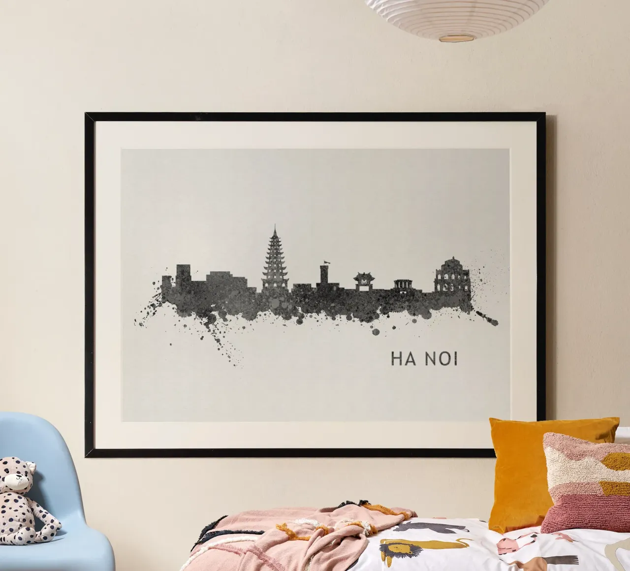 Ha Noi Viet Nam poster con telaio in plastica da Travelstudio