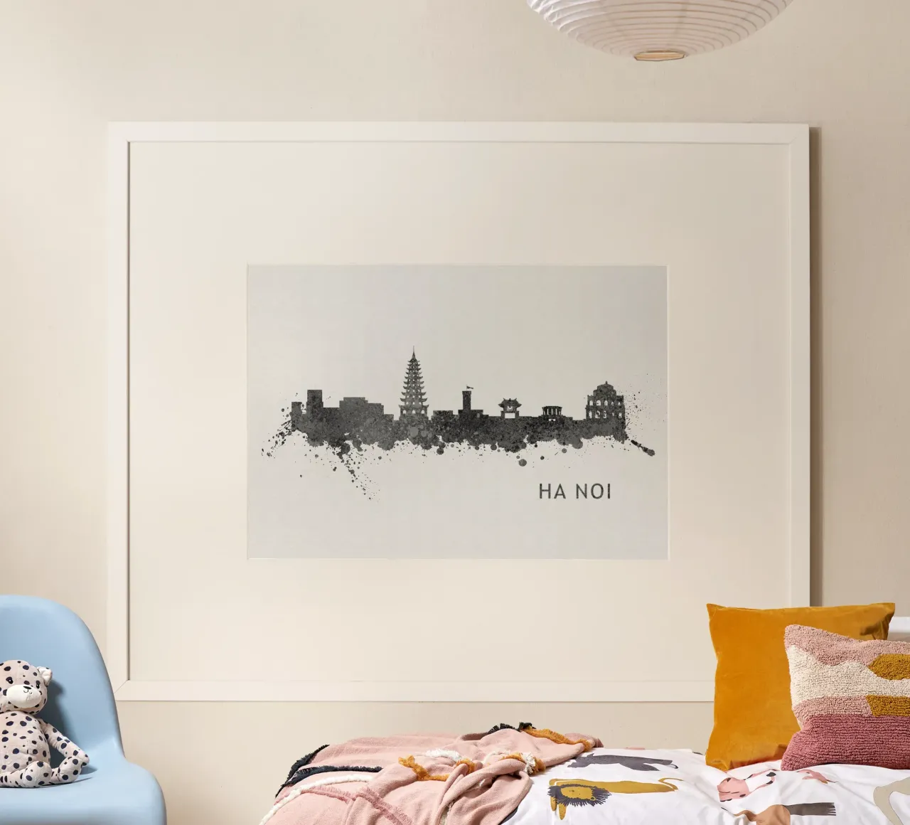 Ha Noi Viet Nam poster con telaio in plastica da Travelstudio