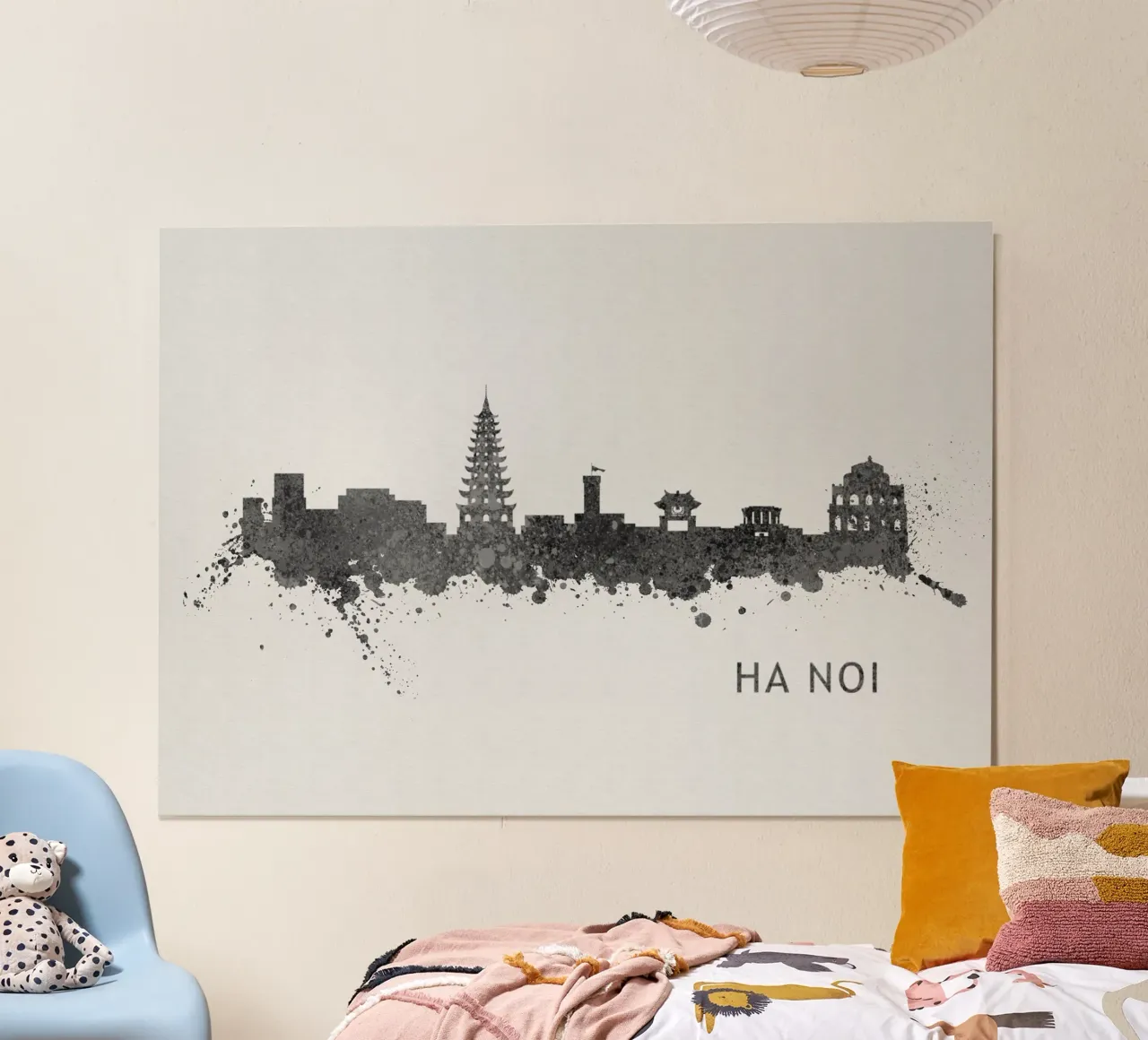 Ha Noi Viet Nam poster con telaio in plastica da Travelstudio