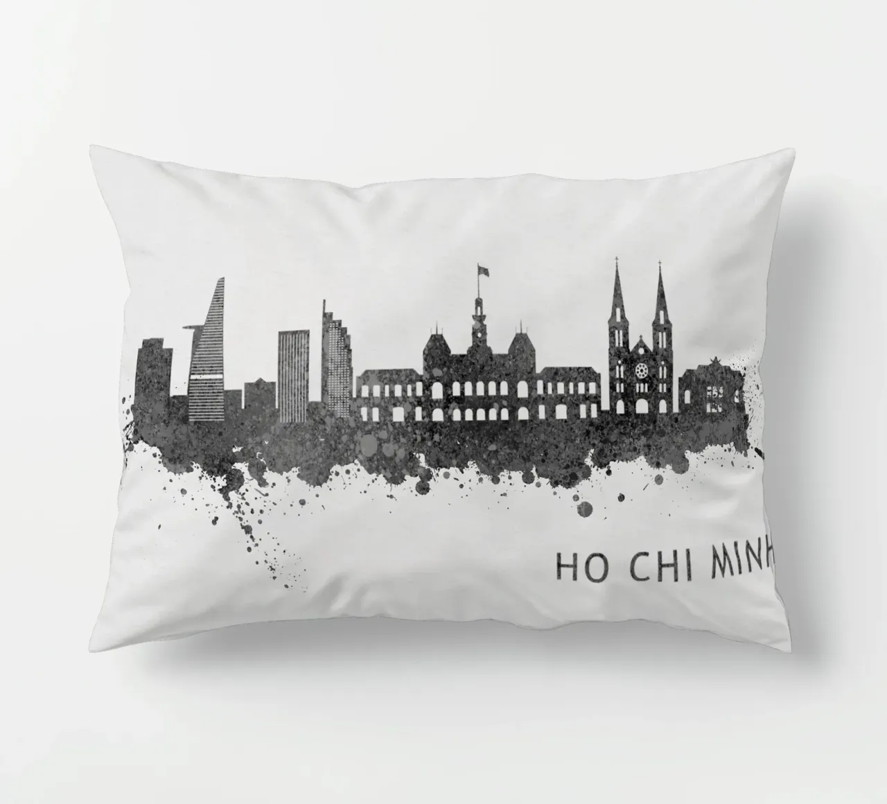 Ho Chi Minh Viet Nam decorative cushion by Travelstudio