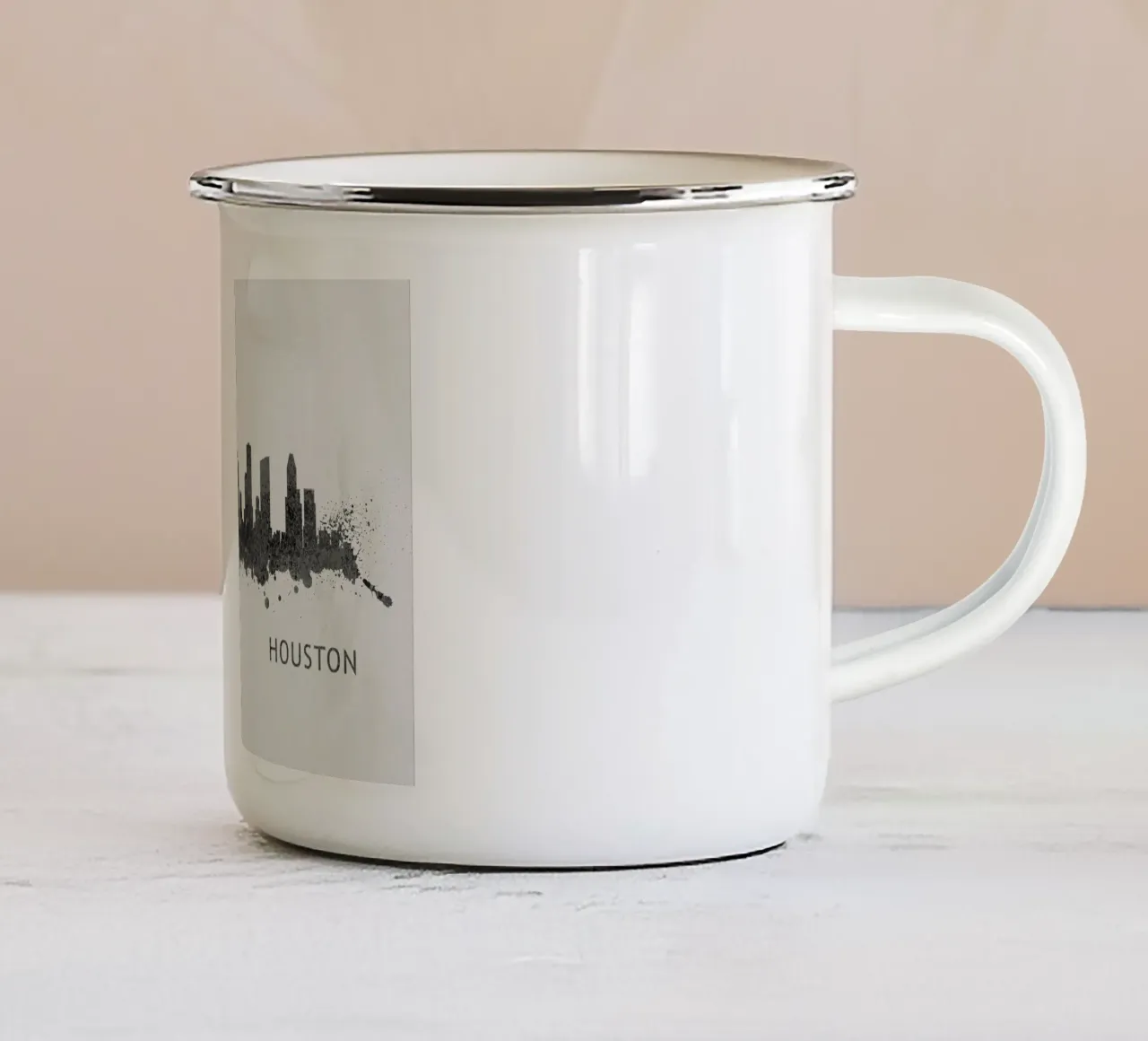 Houston Texas tazza in smalto da Travelstudio