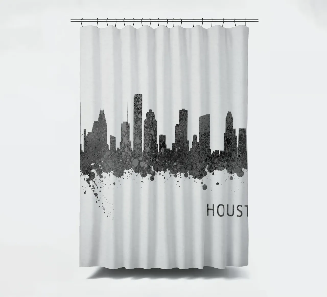 Houston Texas shower curtain by Travelstudio