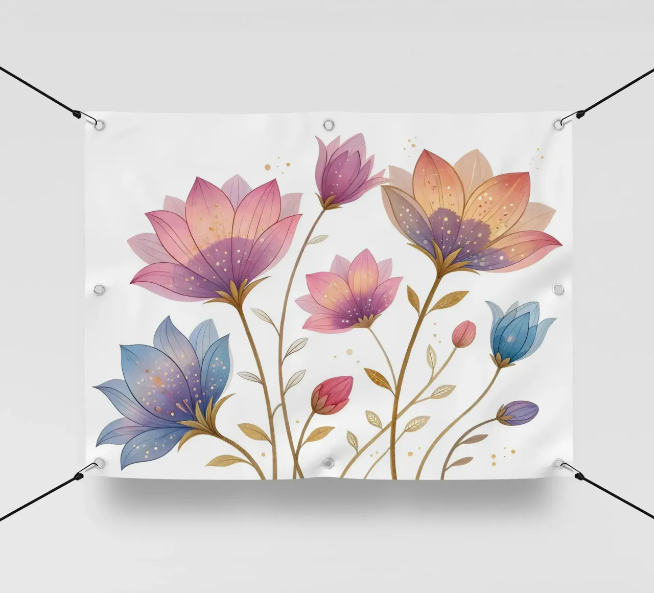 Fiori eterei telo in pvc da Artistic-shop