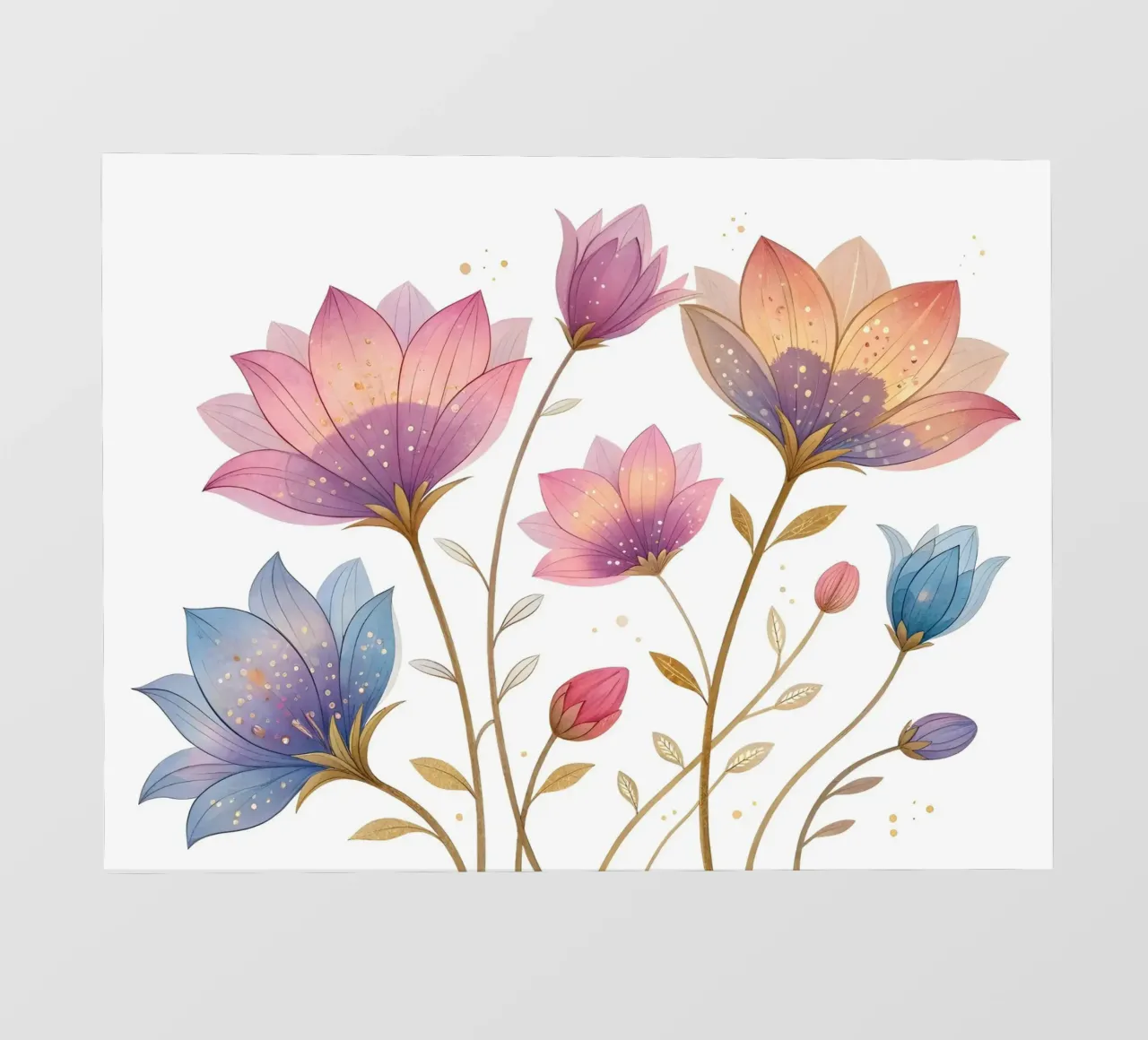 Fiori eterei telo in pvc da Artistic-shop