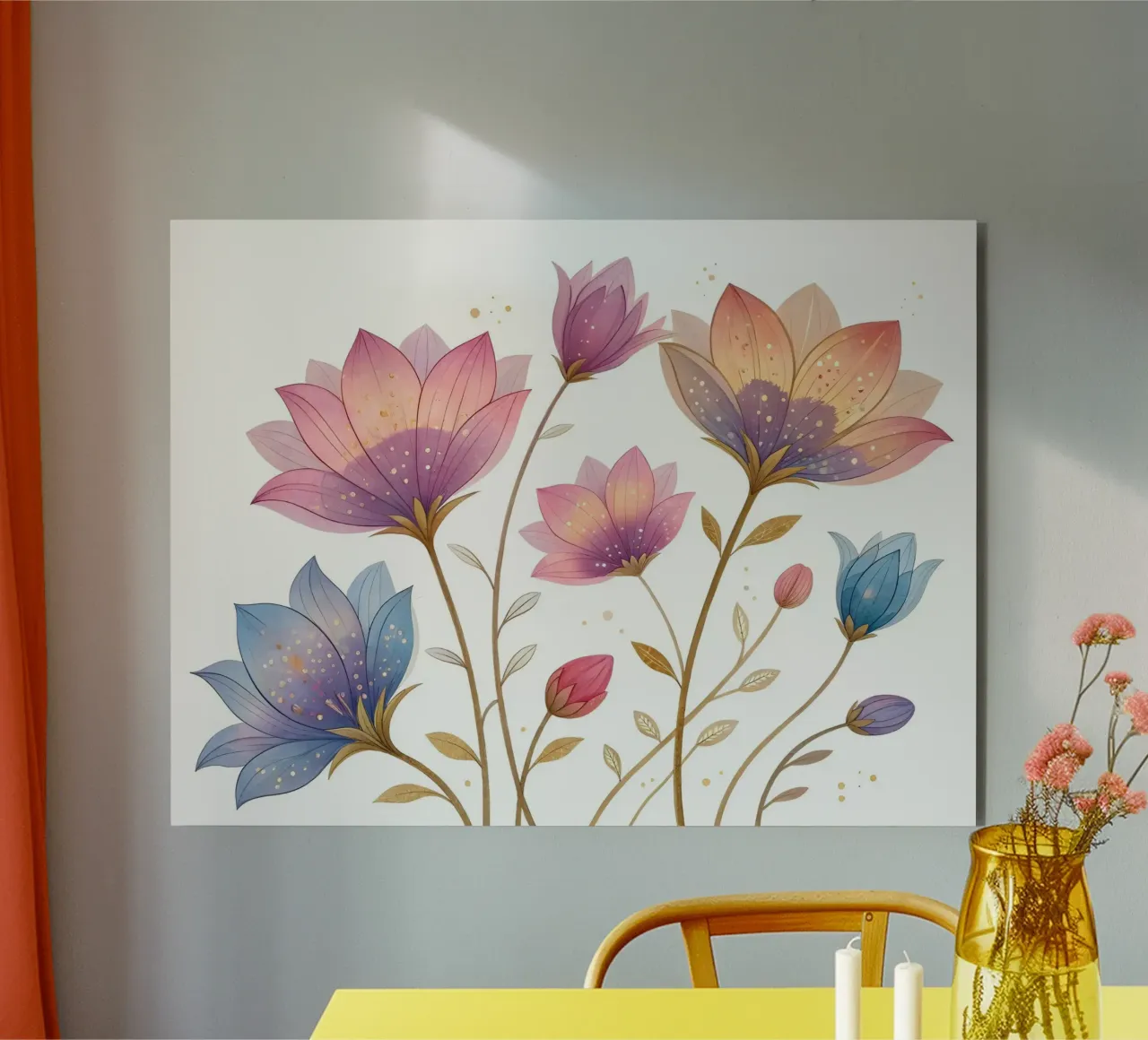 Fiori eterei alluminio dibond da Artistic-shop