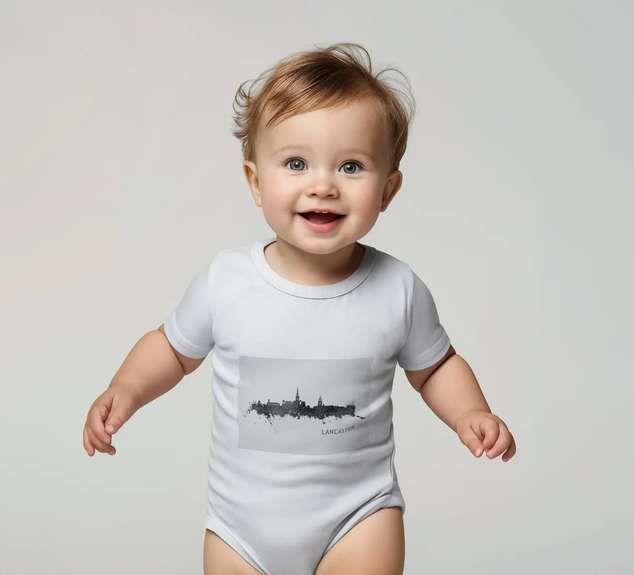 Lancaster England body neonato maniche corte da Travelstudio