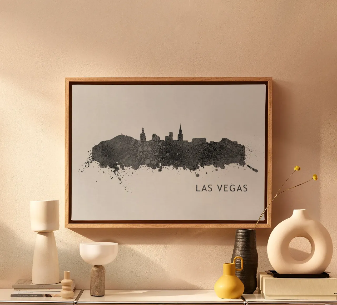 Las Vegas Nevada canvas met Baklijst van Travelstudio