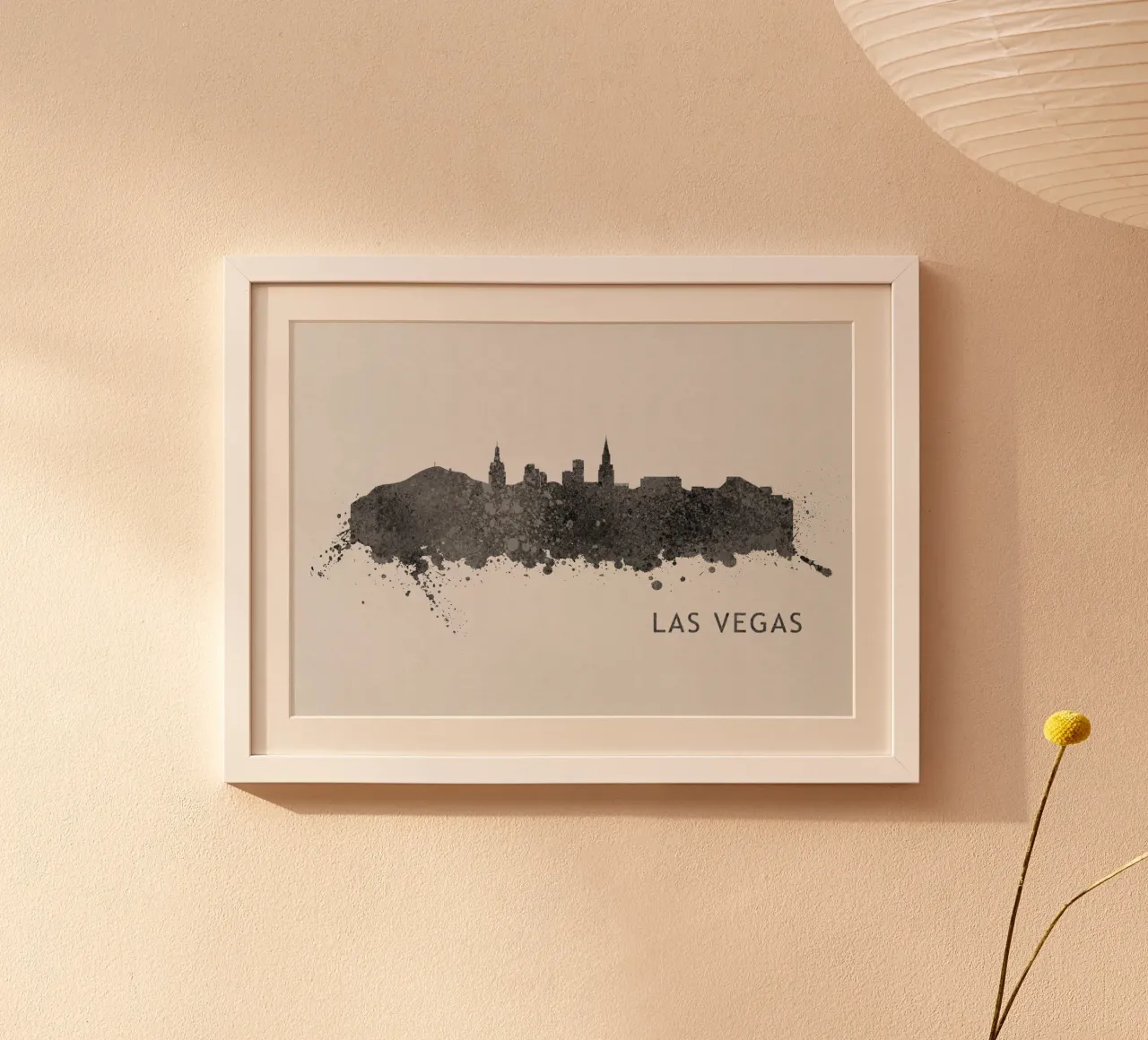 Las Vegas Nevada poster con telaio in plastica da Travelstudio