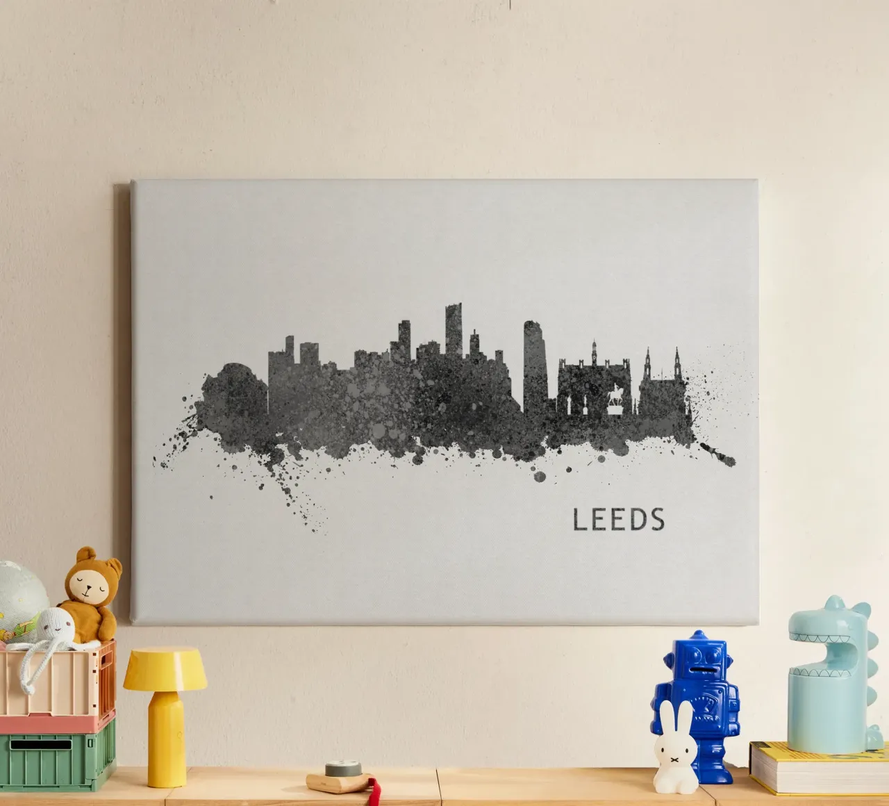 Leeds England tela con Cornice a cassetta da Travelstudio