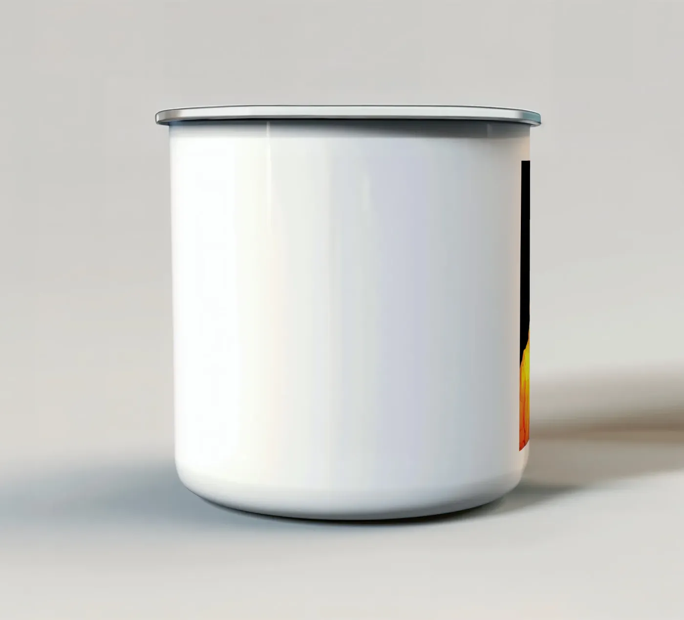 Trix enamel mug by Tein Lucasson