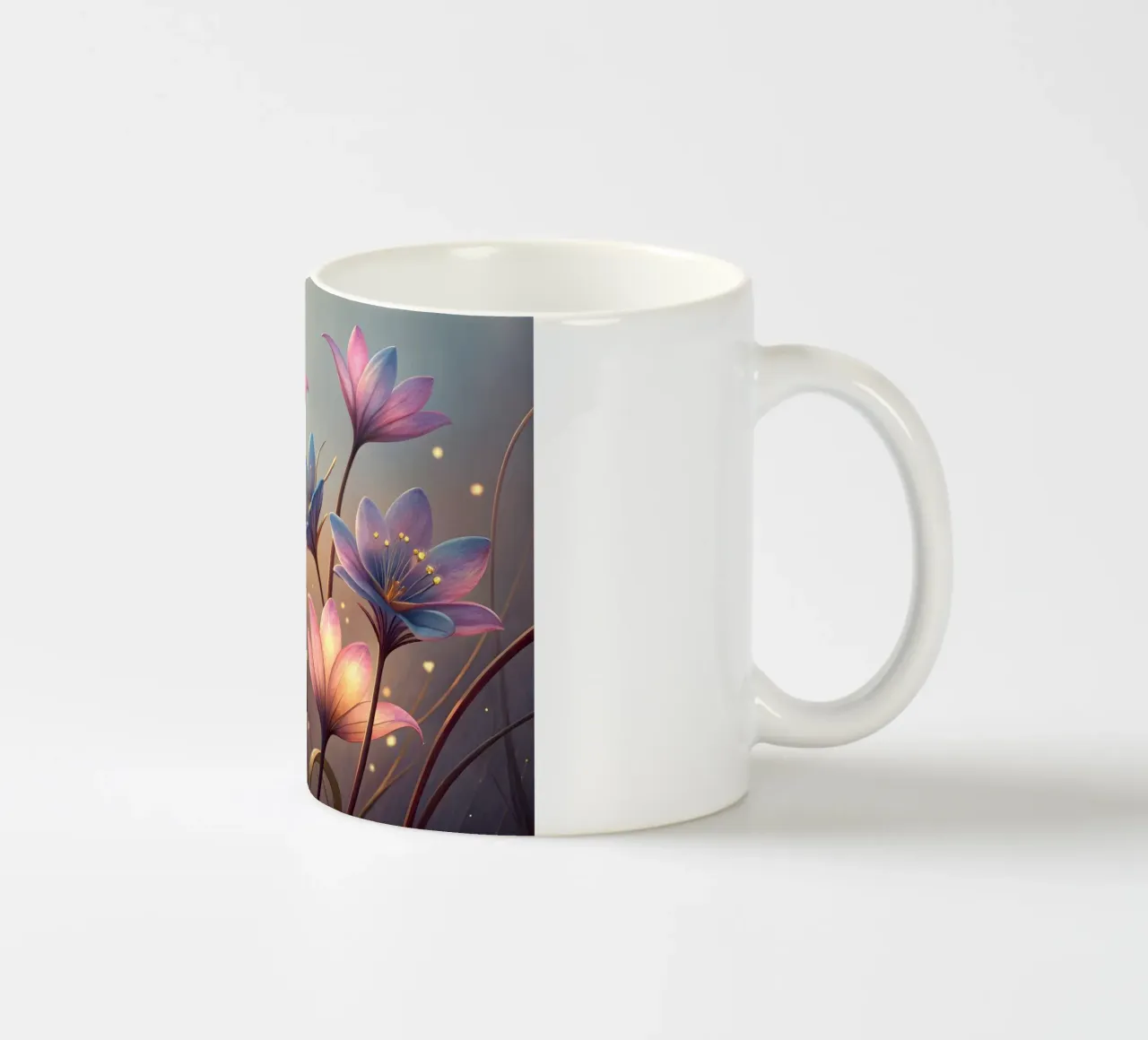 Fiore etereo: Una sinfonia di fiori pastello tazza in ceramica da Artistic-shop
