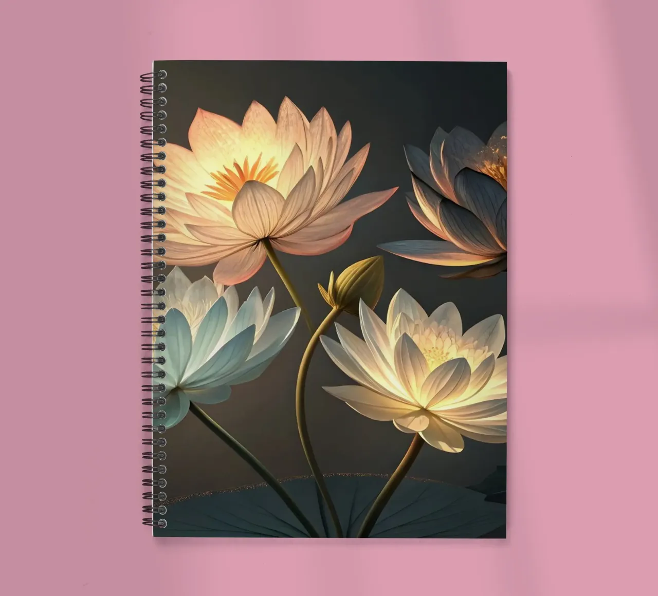 Leuchtender Lotus-Traum Ringbuch von Artistic-shop