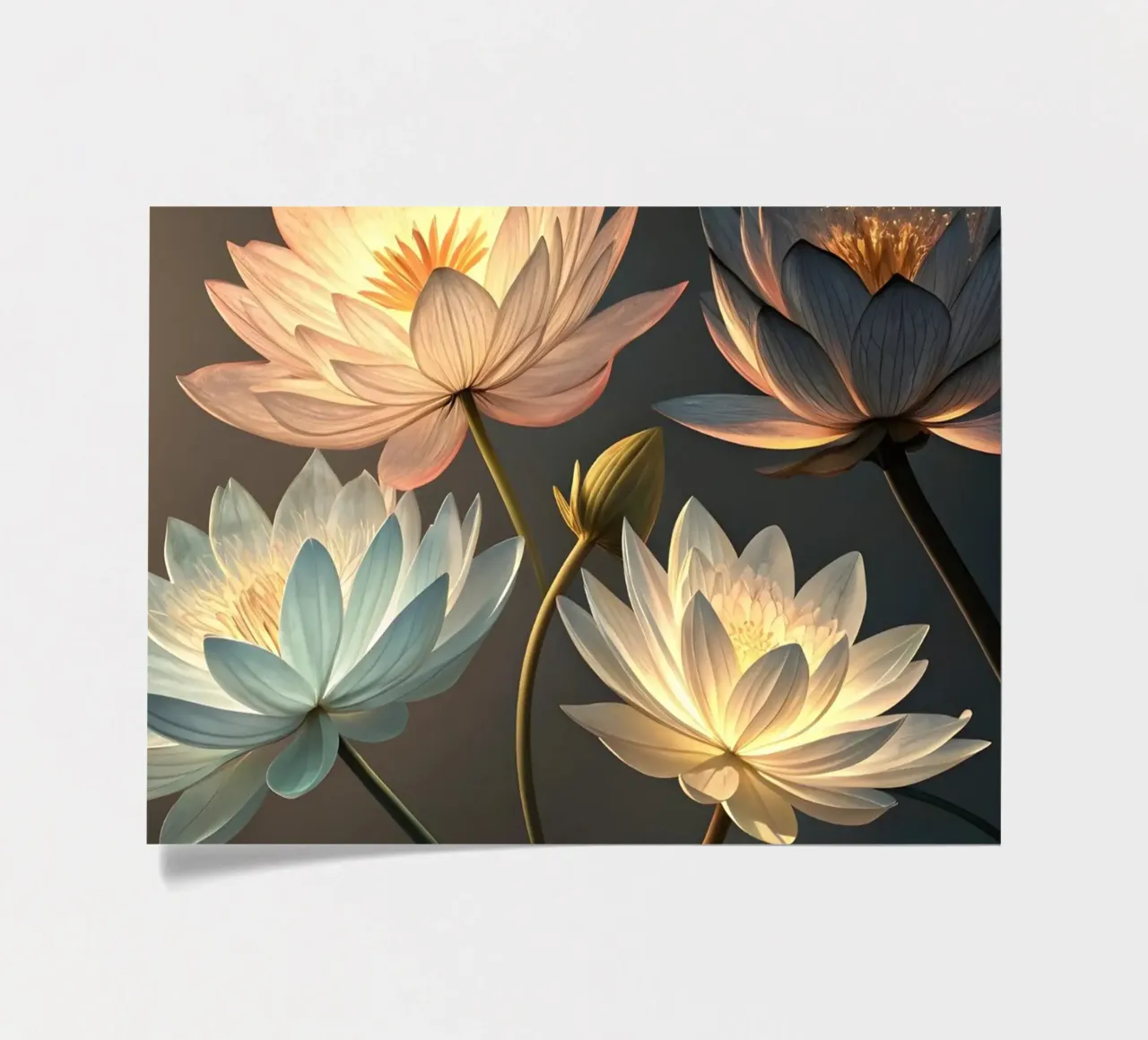 Luminous Lotus Dream sticker sheet by Artistic-shop