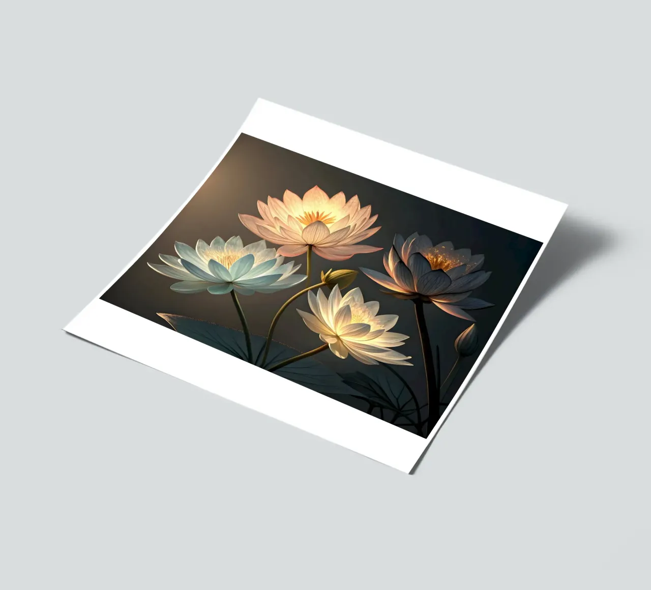 Luminous Lotus Dream sticker sheet by Artistic-shop