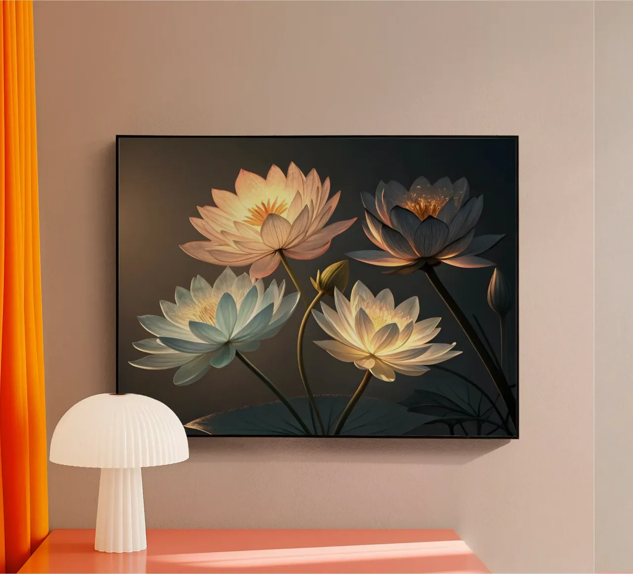 Rêve de lotus lumineux plexiglas de Artistic-shop