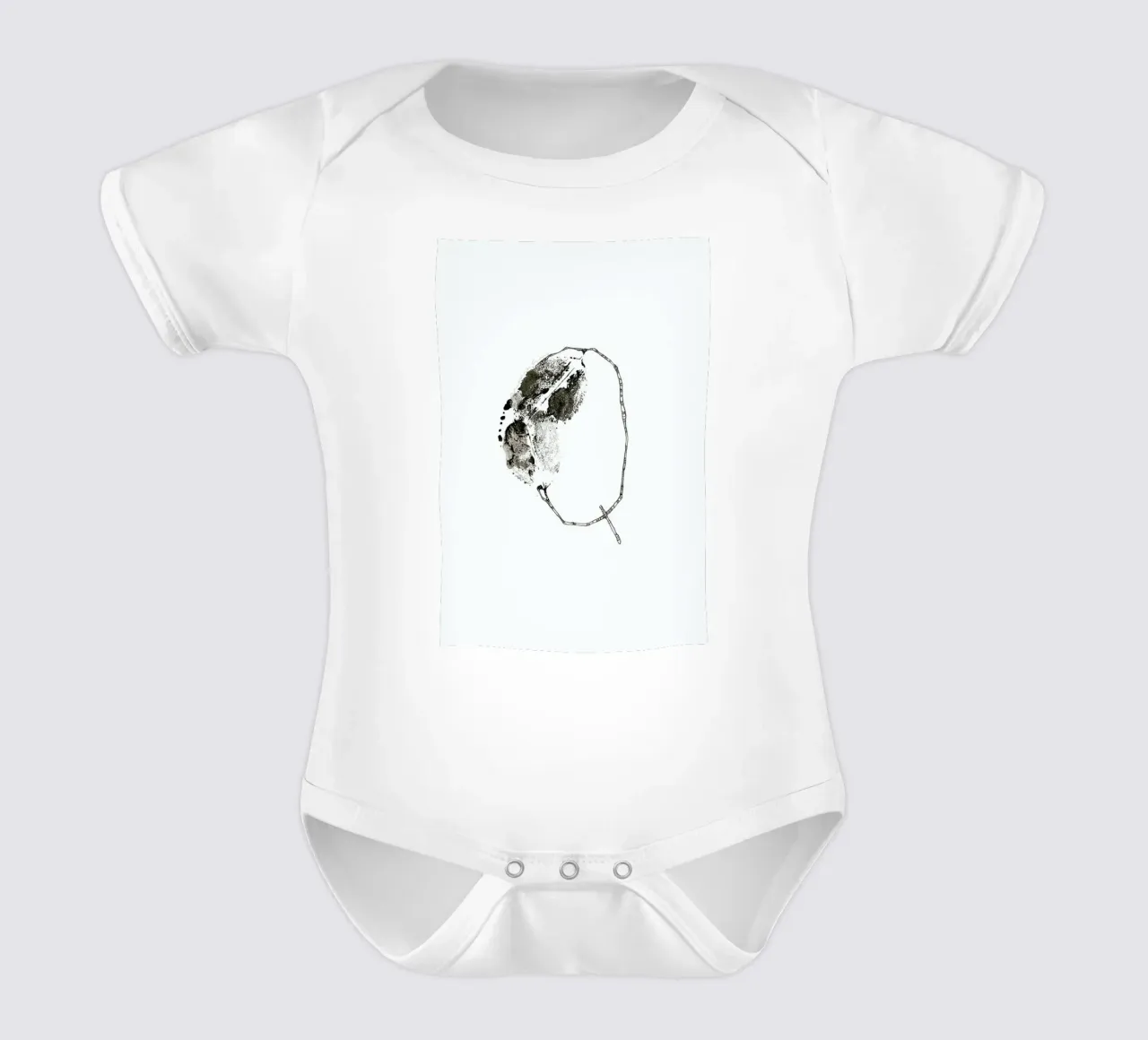 Q short-sleeve baby romper by Marina Guiu