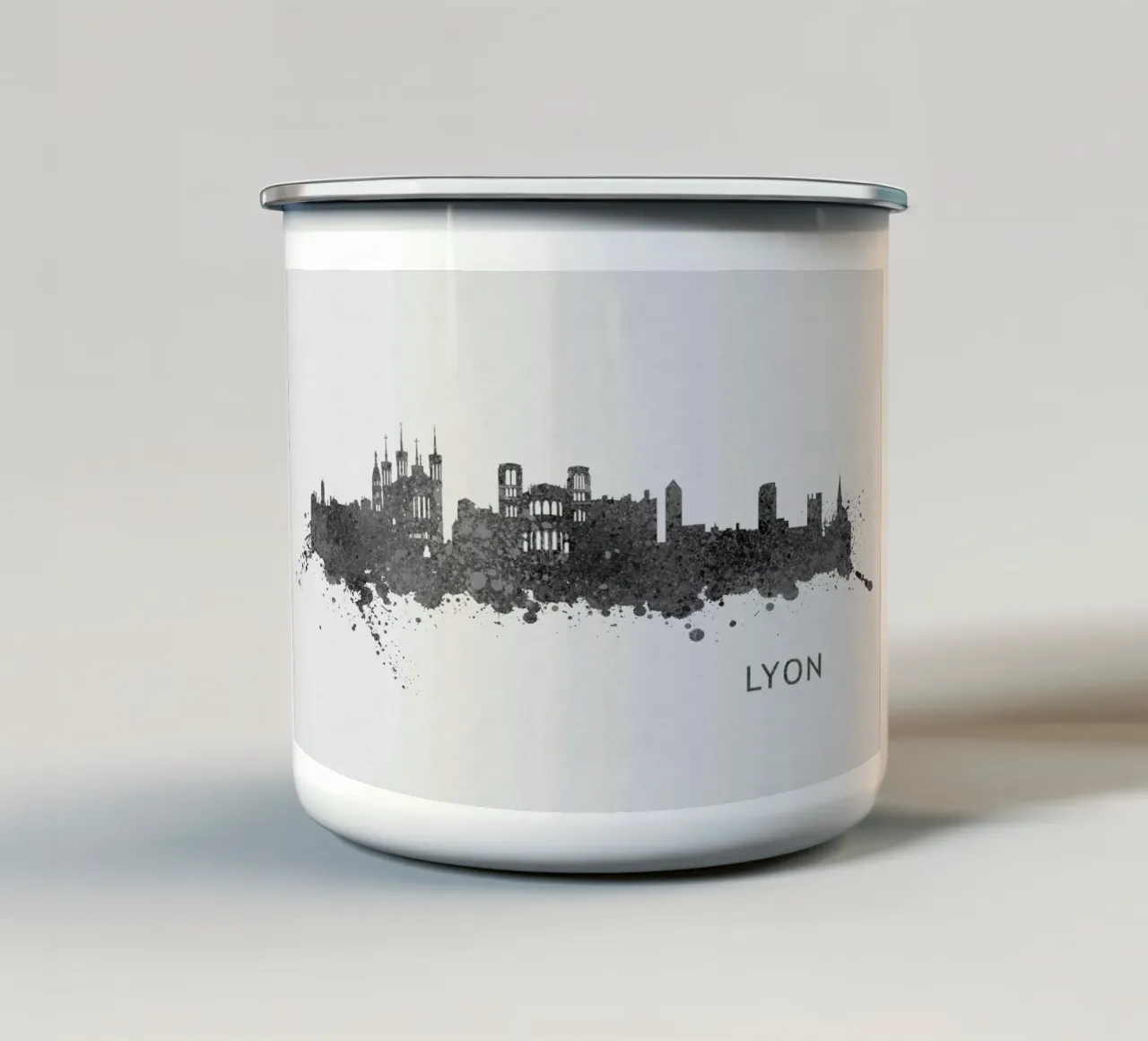 Lyon France tazza in smalto da Travelstudio