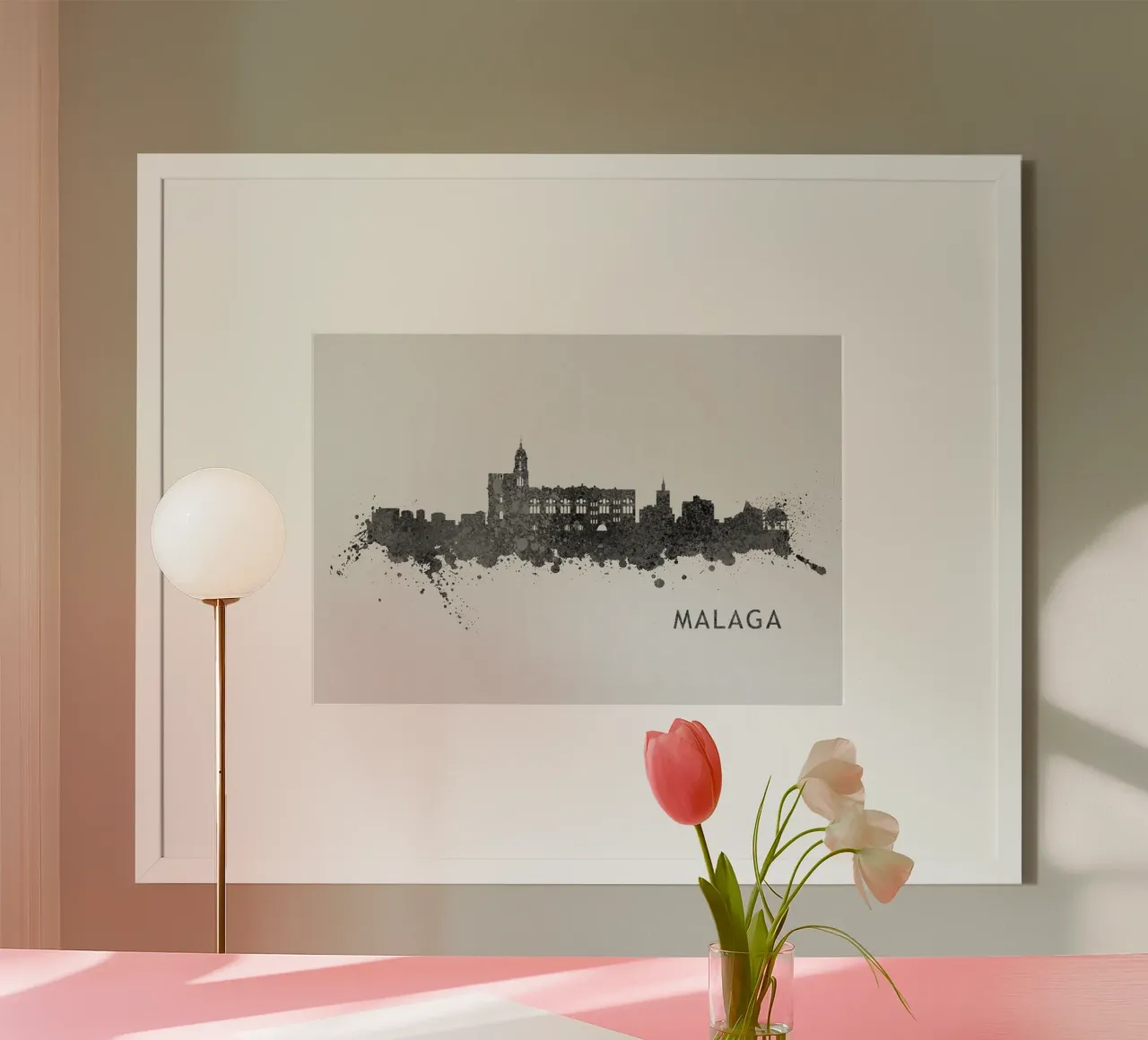 Malaga Spain poster da Travelstudio