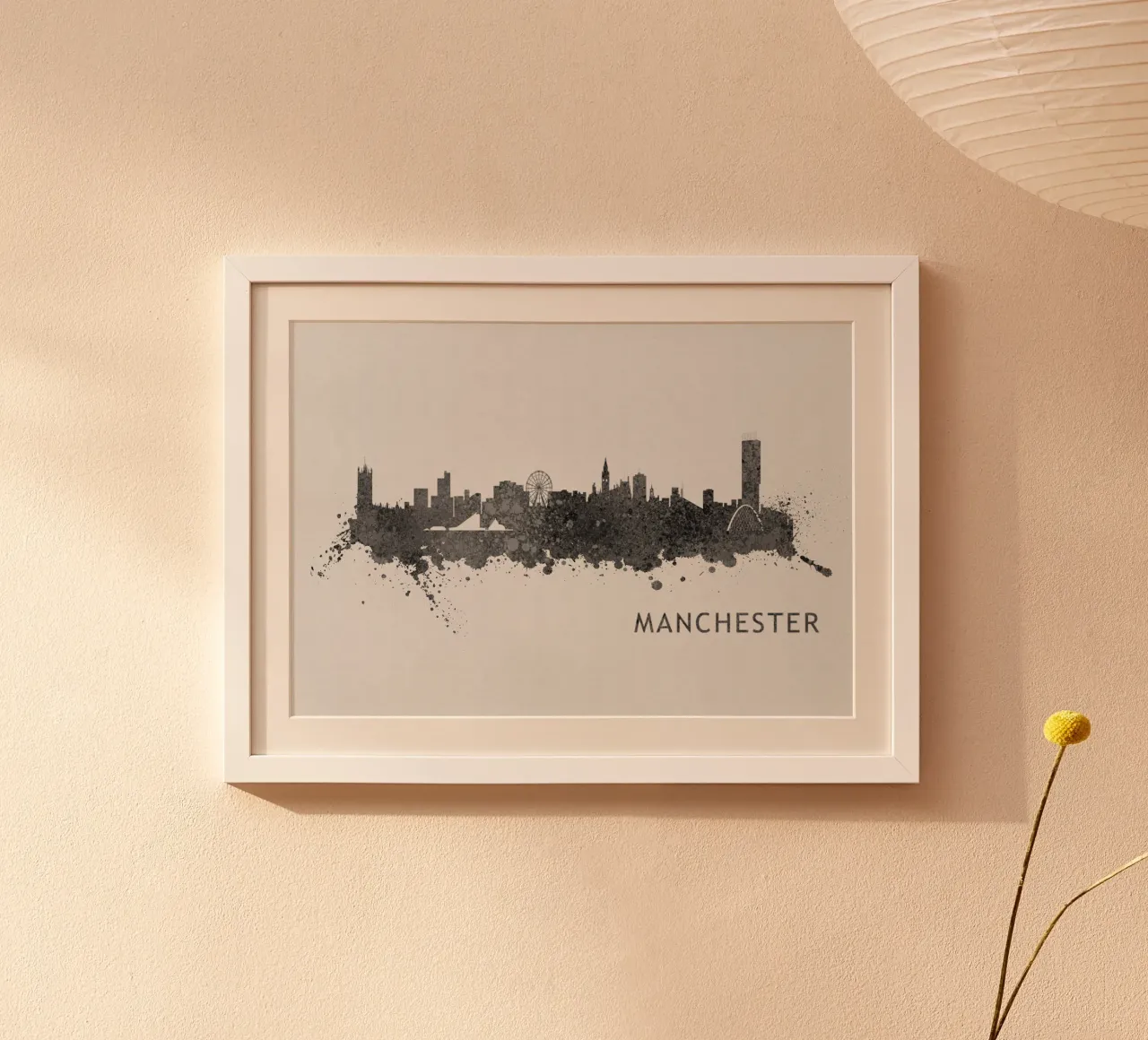 Manchester England poster con telaio in plastica da Travelstudio