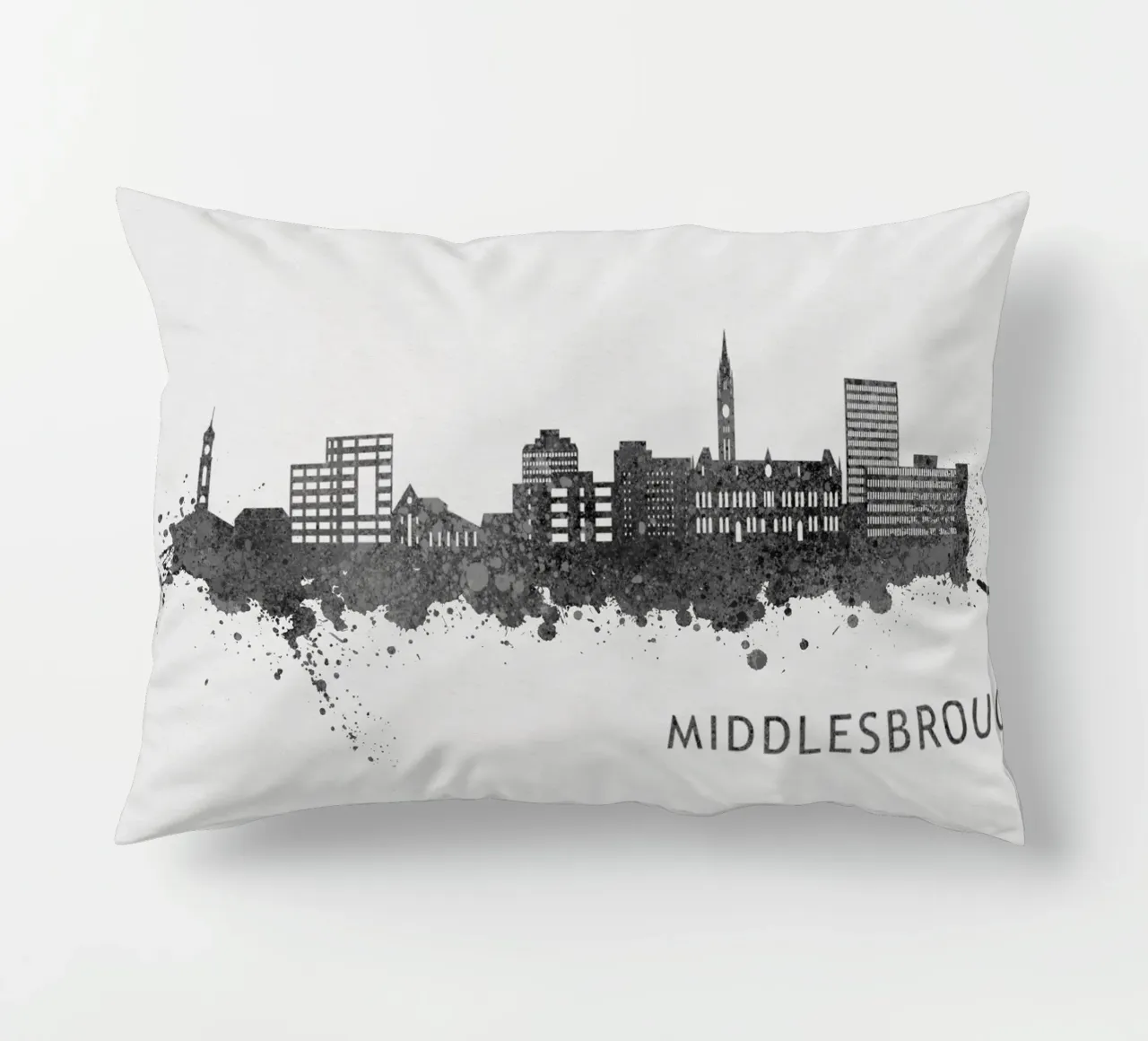 Middlesbrough England decorative cushion by Travelstudio