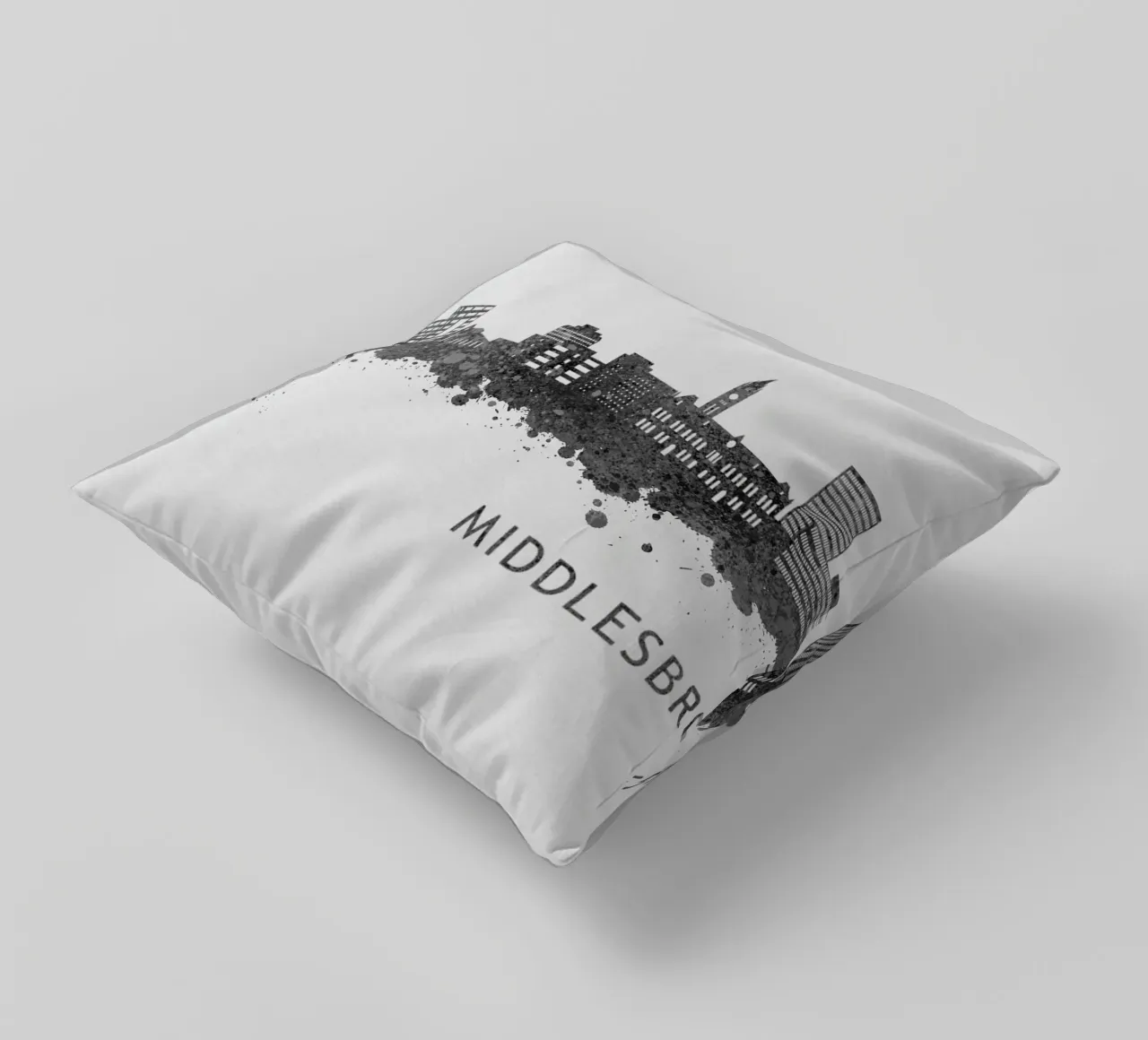Middlesbrough England decorative cushion by Travelstudio
