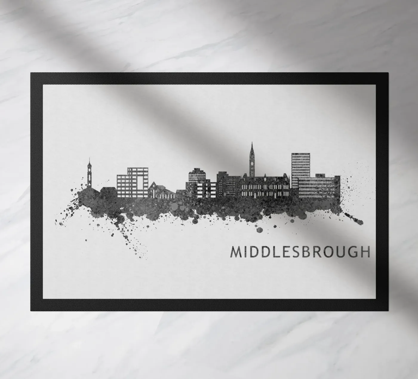 Middlesbrough England deurmat van Travelstudio
