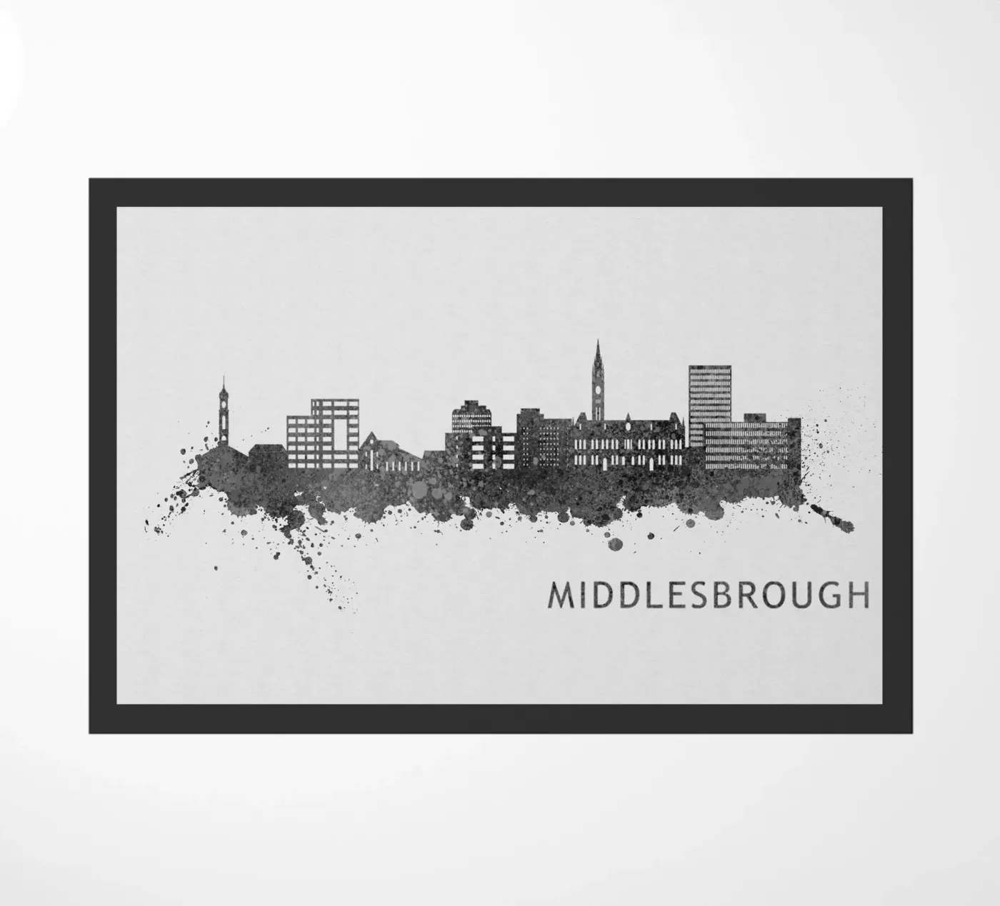 Middlesbrough England deurmat van Travelstudio