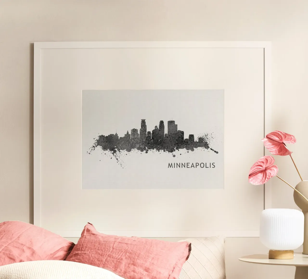 Minneapolis Minnesota carta hahnemühle da Travelstudio