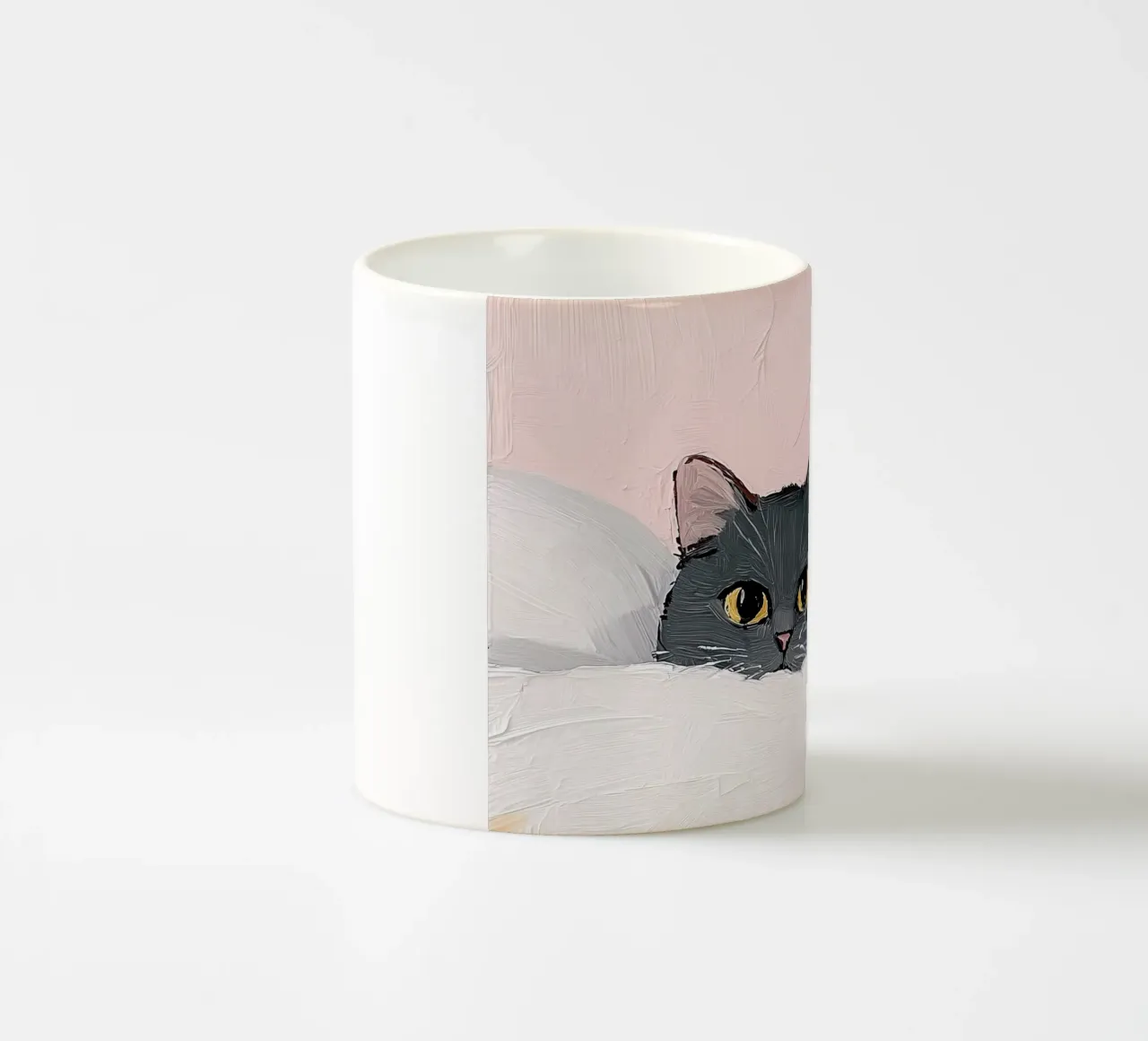 Cat Lover Poster, Nursery Wall Art, Cute Cat Vintage Art mug en céramique de Little Lila
