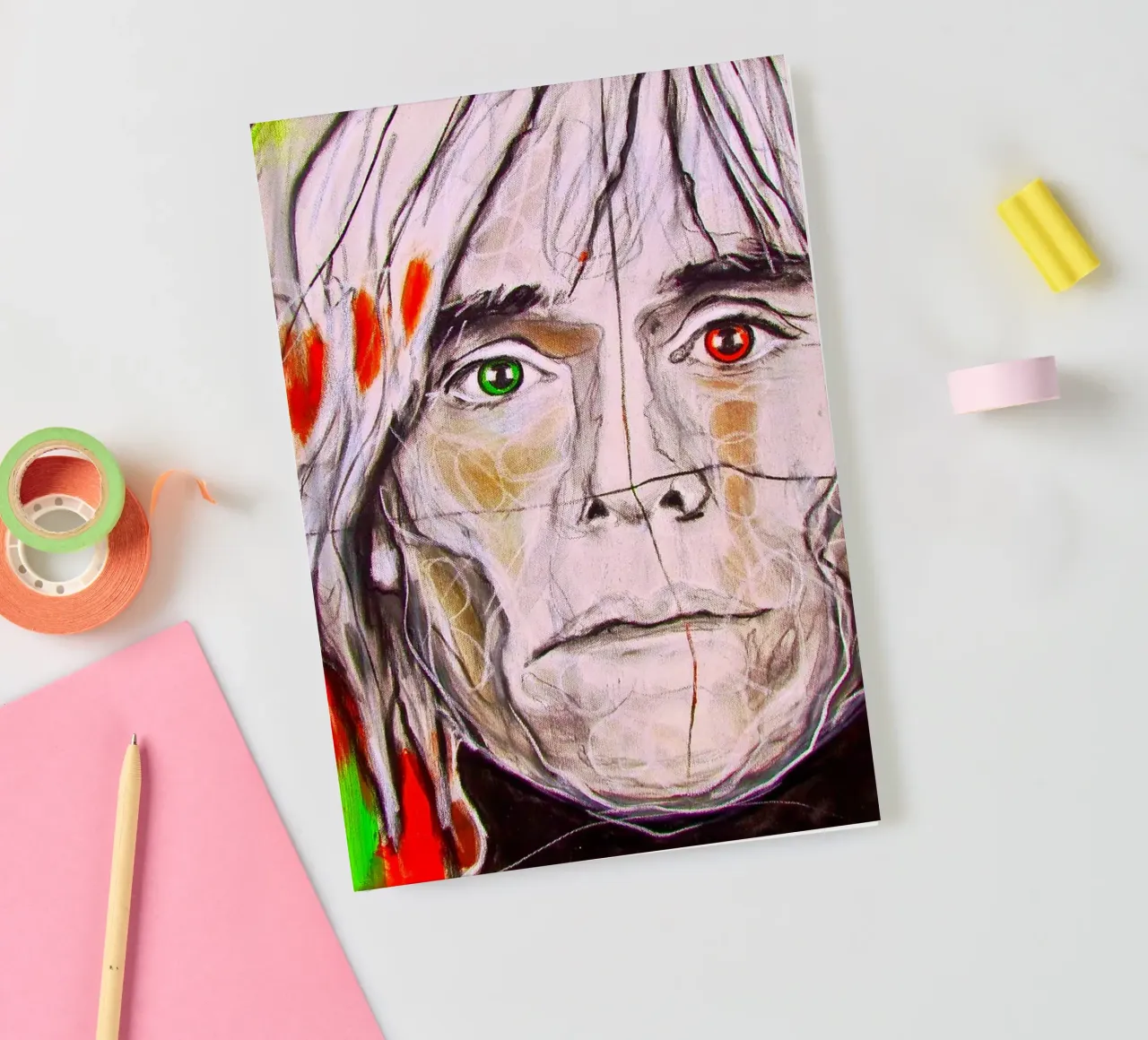Pop Art 4 notebook by Happy 😃 Art 🎨 by Christine Schnoell
