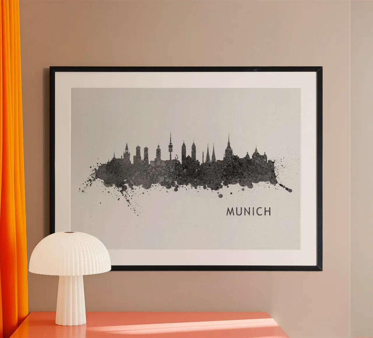 Munich Germany poster con telaio in plastica da Travelstudio