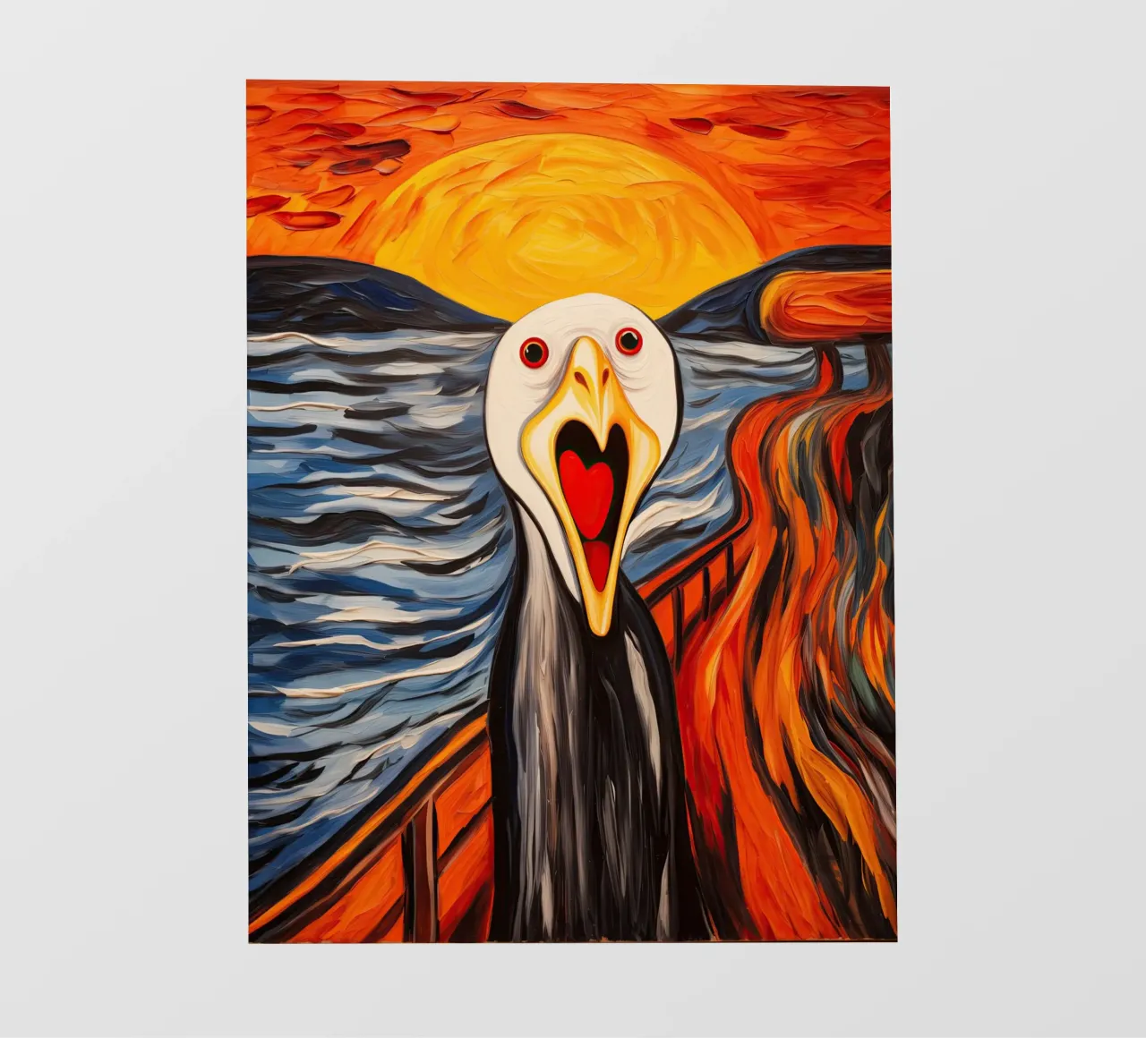 L'urlo del gabbiano - Ispirato a Edward Munch telo in pvc da Autofocus