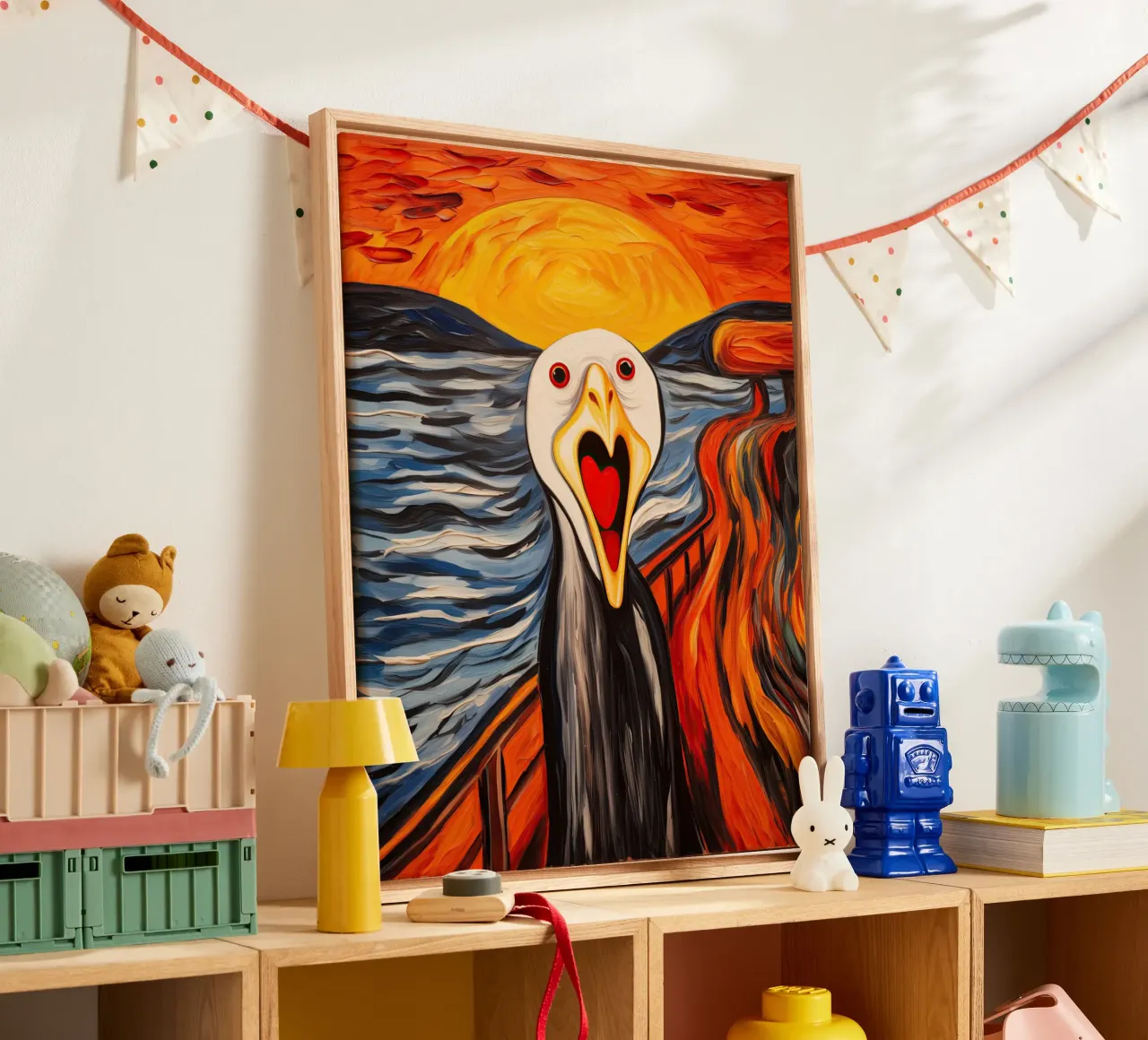 L'urlo del gabbiano - Ispirato a Edward Munch tela da Autofocus