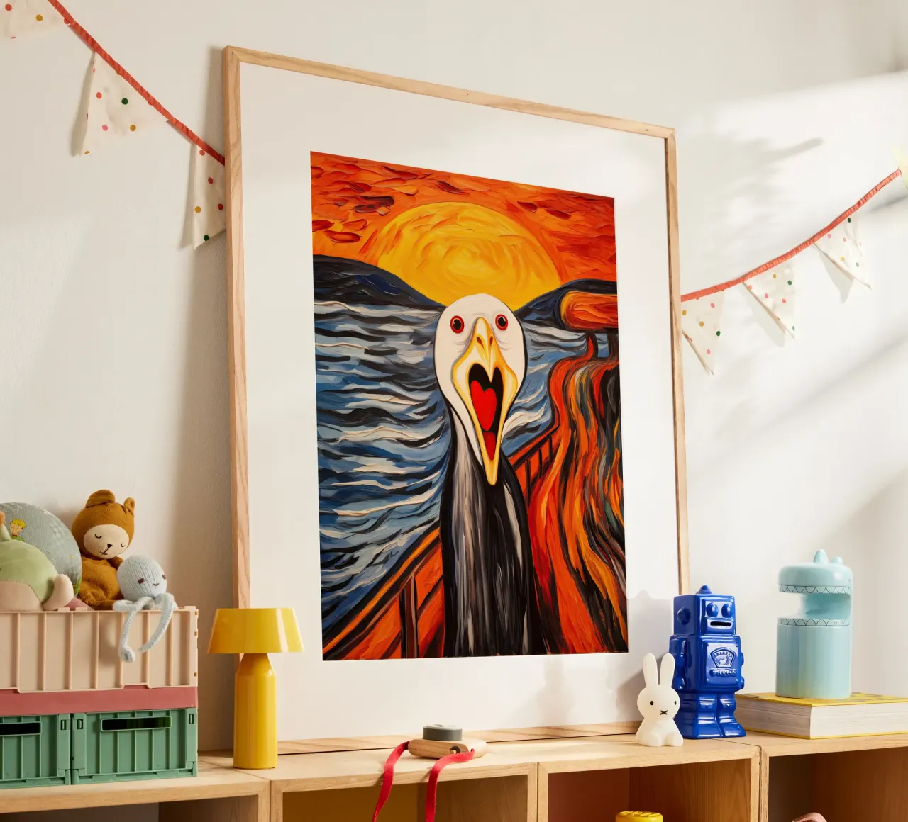 L'urlo del gabbiano - Ispirato a Edward Munch carta hahnemühle da Autofocus