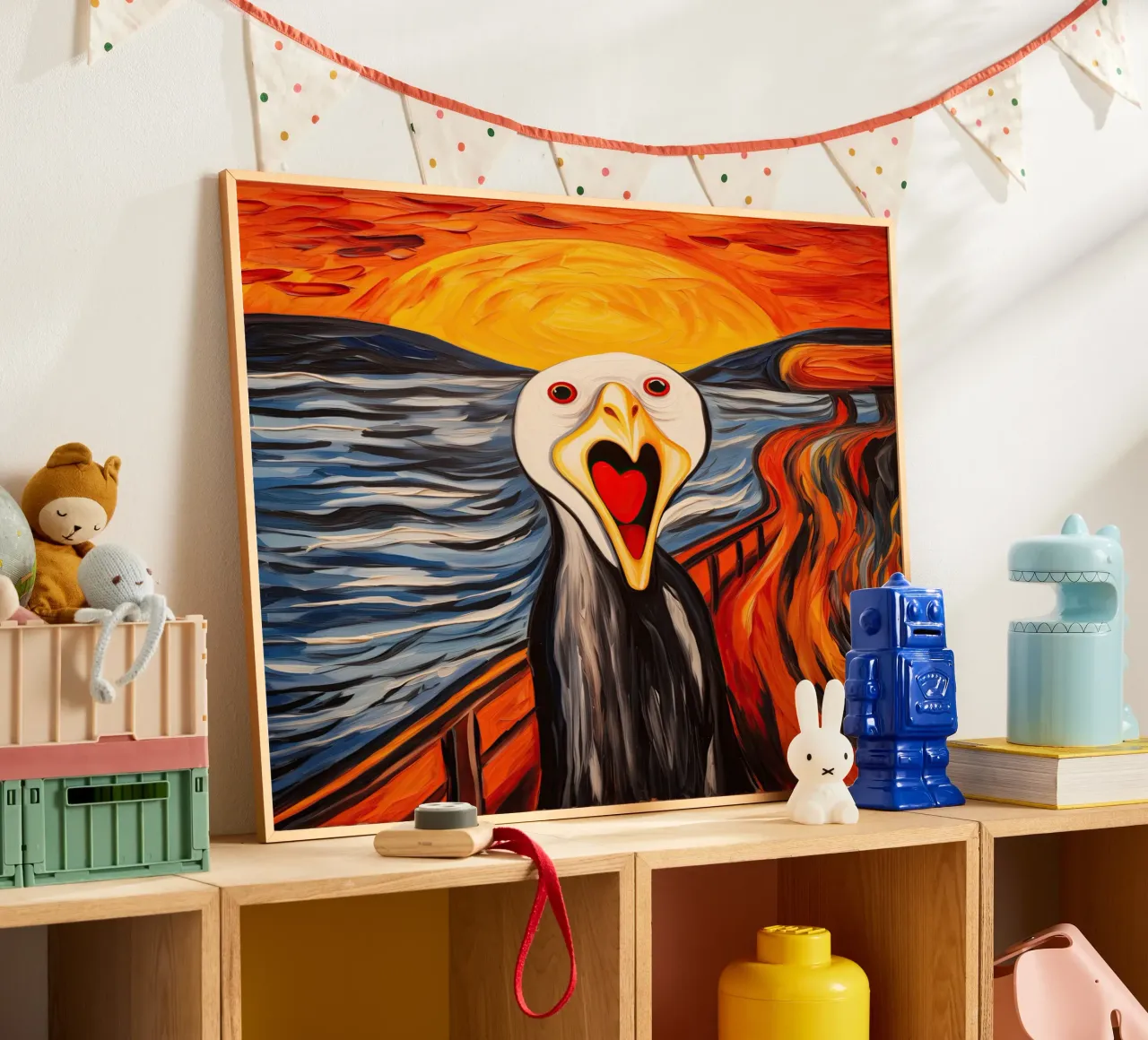 L'urlo del gabbiano - Ispirato a Edward Munch carta hahnemühle da Autofocus